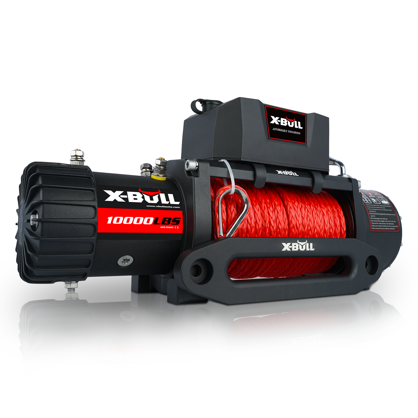 X-BULL 10000 LBS Electric Winch with Synthetic Rope and Remote Control