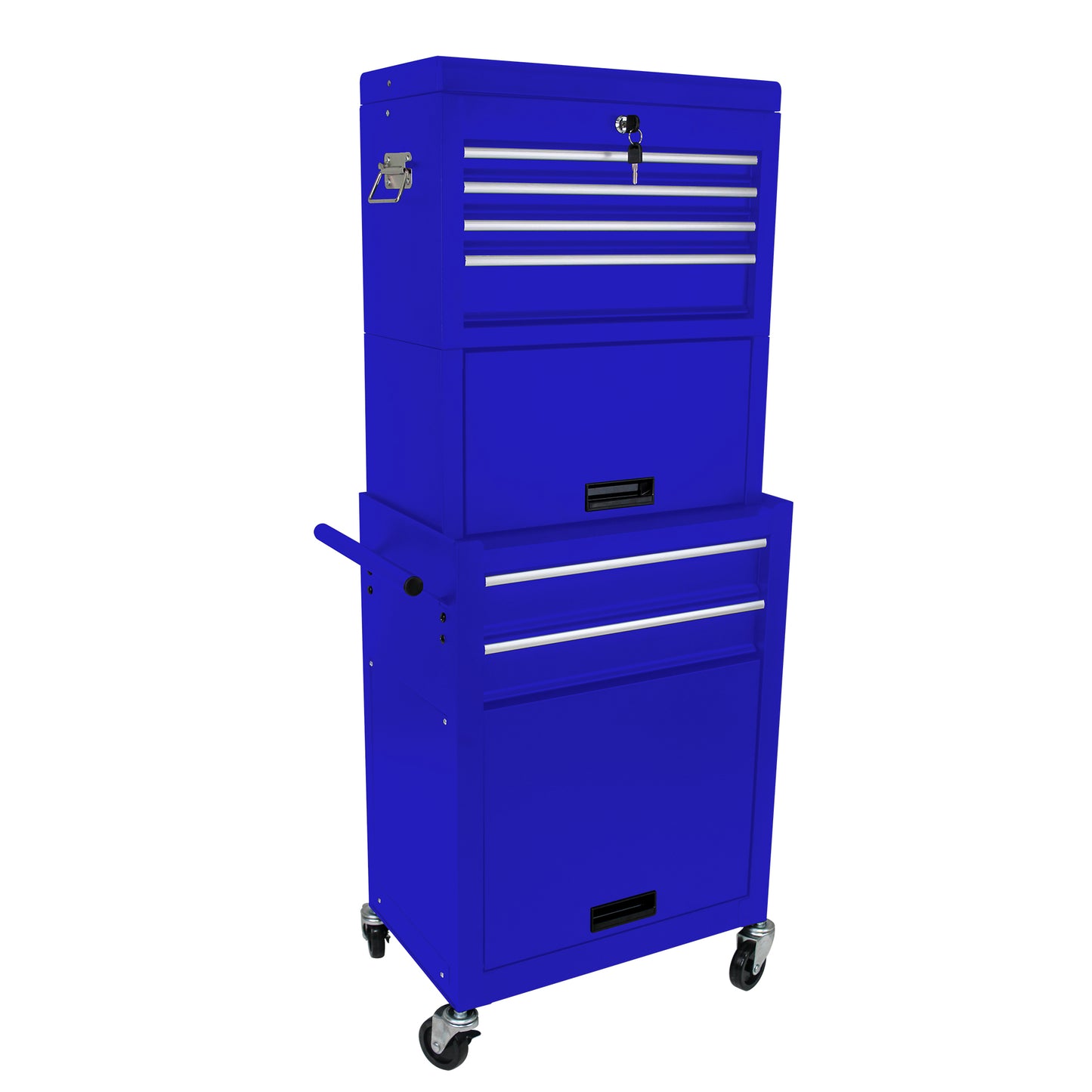 High Capacity Rolling Tool Chest with Wheels and Drawers, 6-Drawer Tool Storage Cabinet--BLUE