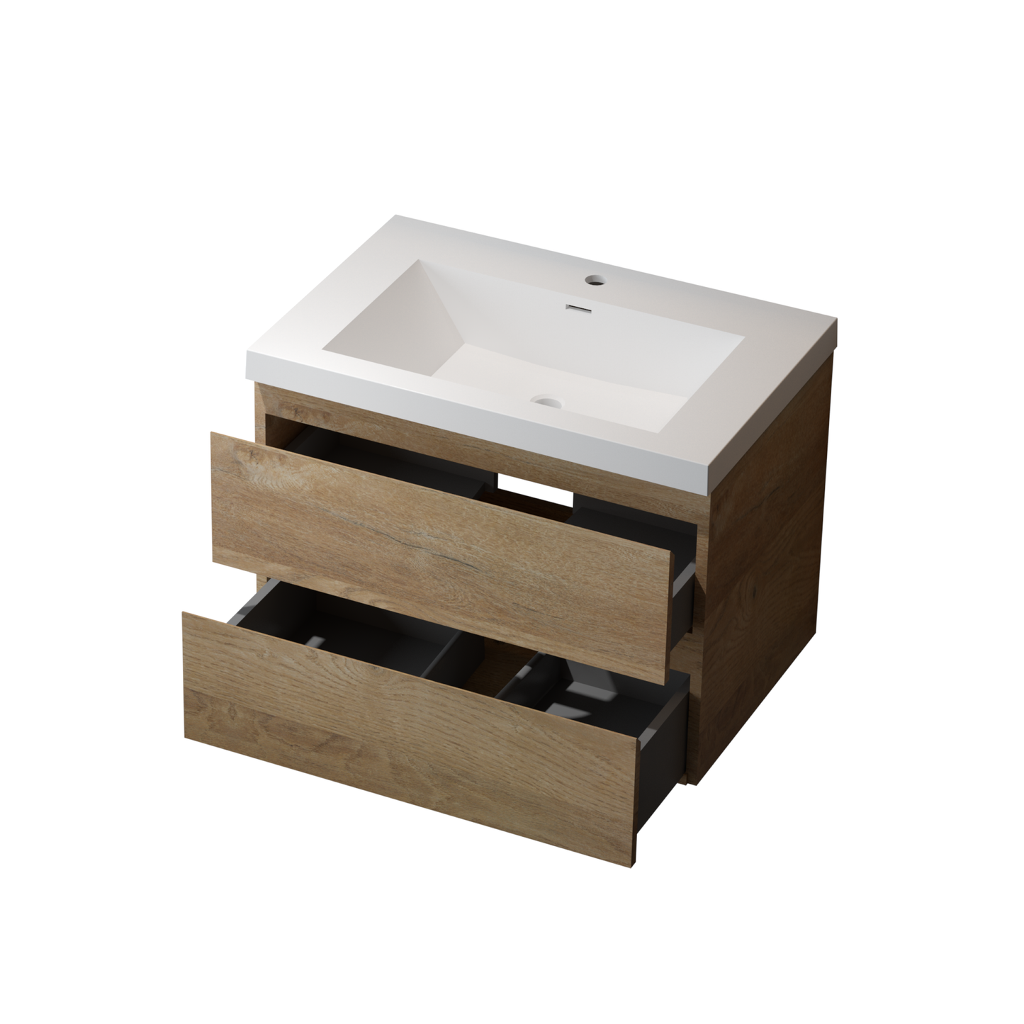 29'' Solid Surface Vanity Sink for Bathroom in White