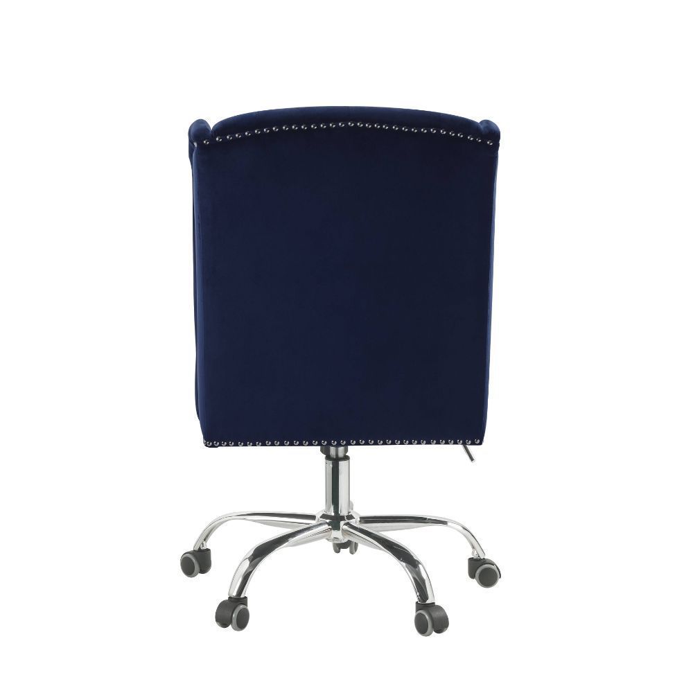 Jamesia Office Chair, Midnight Blue Velvet 92665