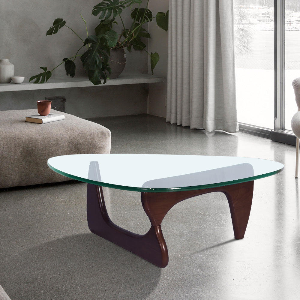 Modern Geometric Black Coffee Table