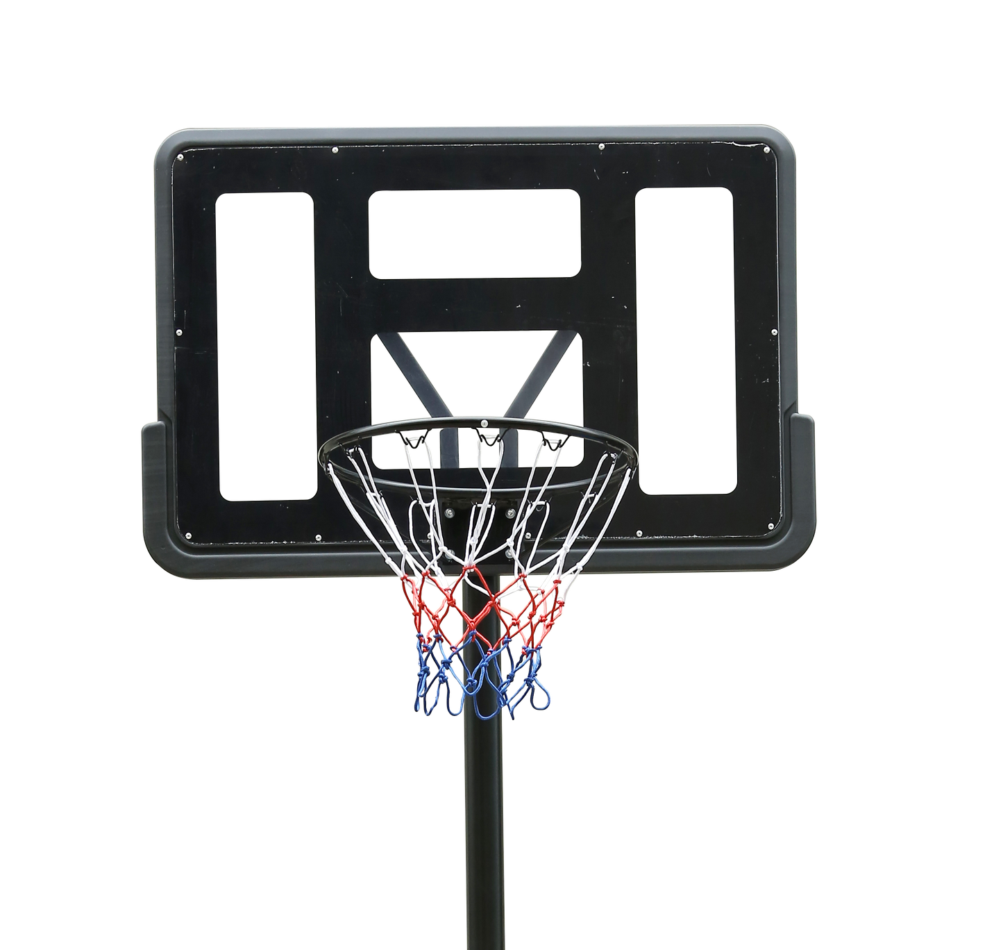 Portable Basketball Hoop Height Adjustable basketball hoop stand 6.6ft - 10ft with 44 Inch Backboard and Wheels for Adults Teens Outdoor Indoor