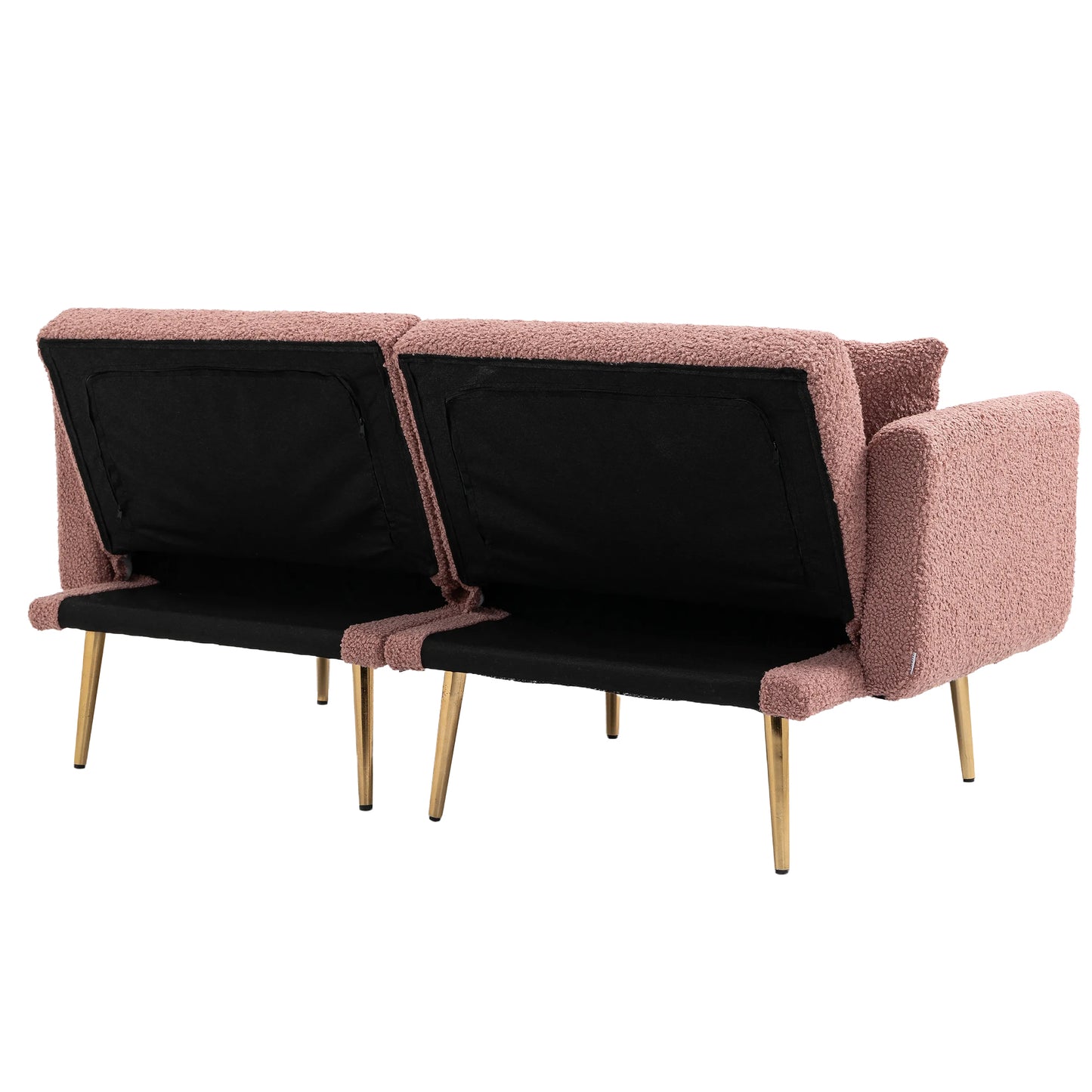 Velvet  Sofa , Accent sofa .loveseat sofa with metal  feet