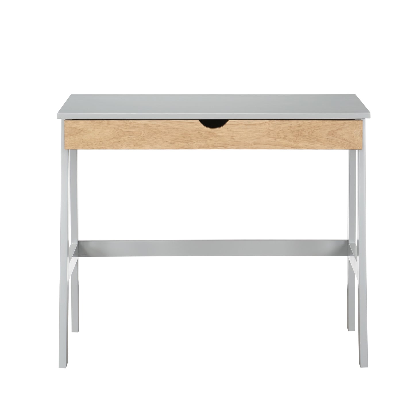 Hilton Writing Desk in Gray/Natural Finish