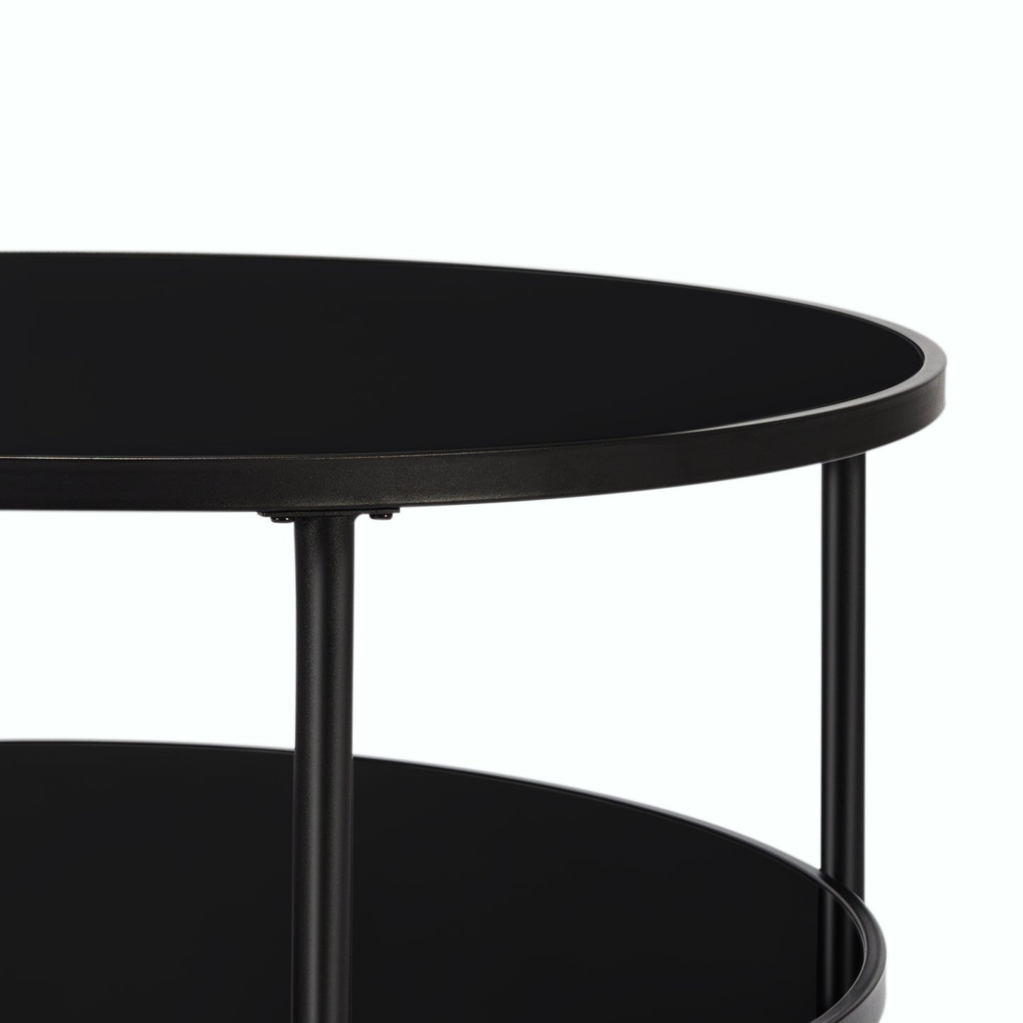 Sleek 35.4” Glass Coffee Table