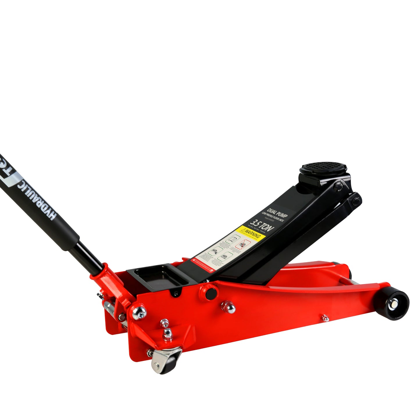 3.5 Ton Racing Floor Jack with Quick Lift Pump and Wide Stance