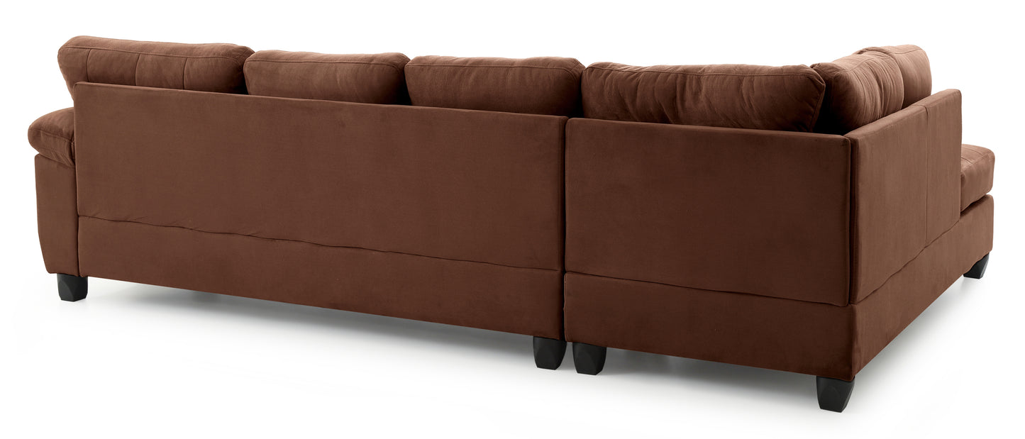 Lounging Luxury Sectional in Chocolate Brown - Gallant G902B-SC