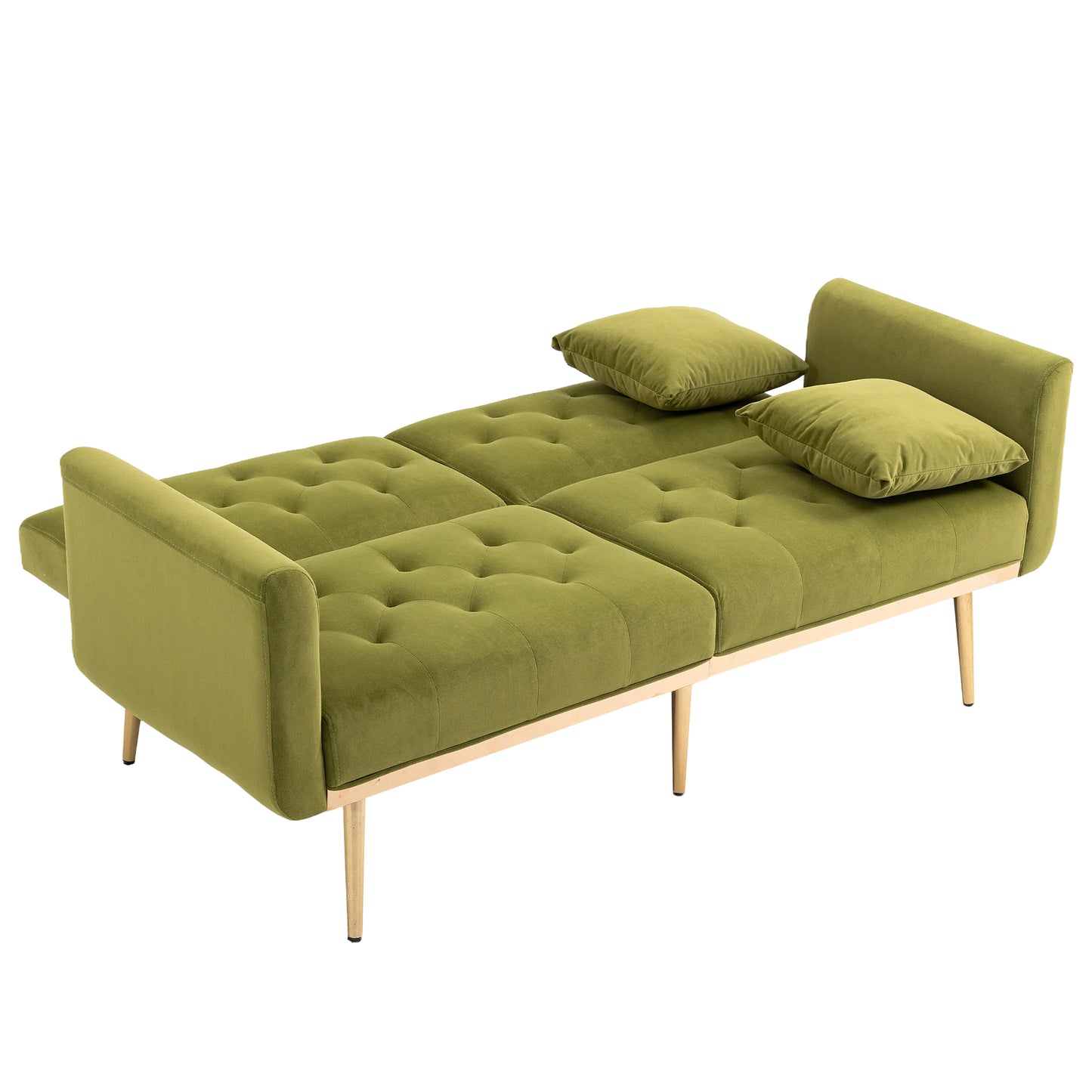 Velvet  Sofa , Accent sofa .loveseat sofa with metal  feet