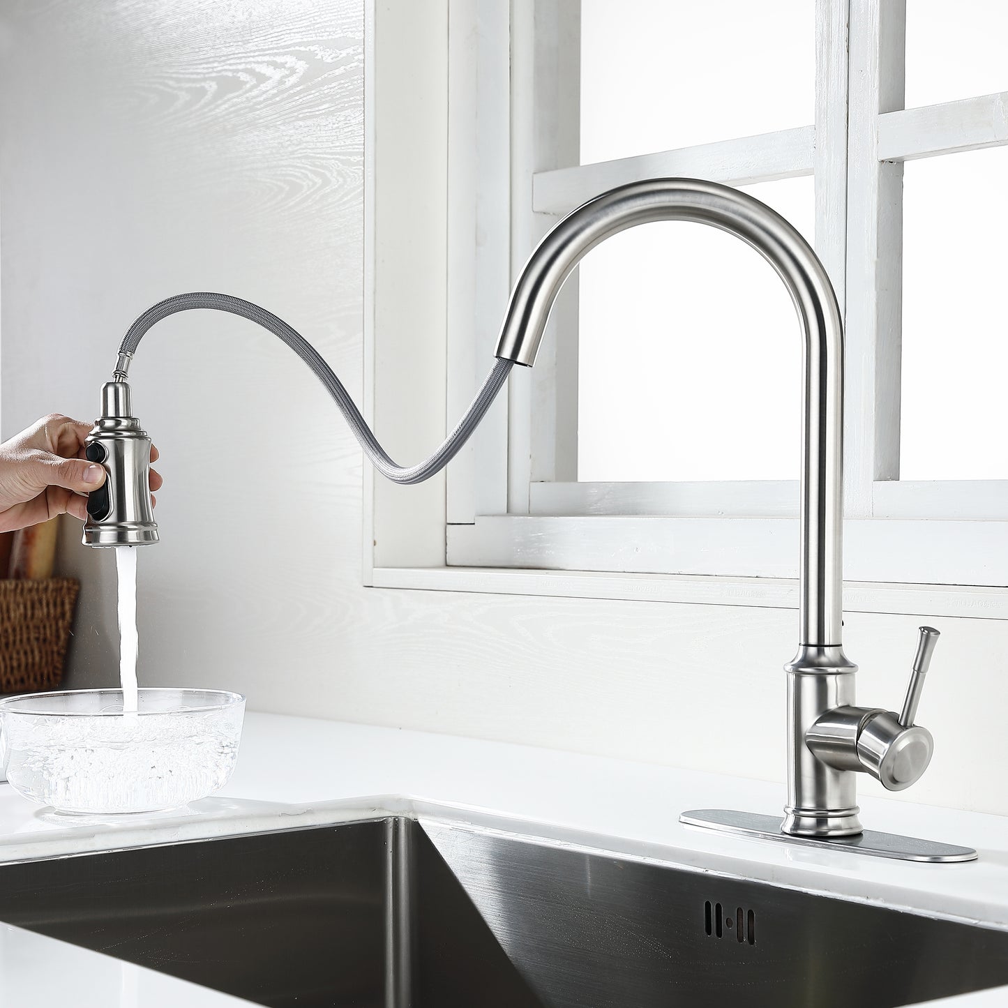 Touch Kitchen Faucet with Pull Down Sprayer