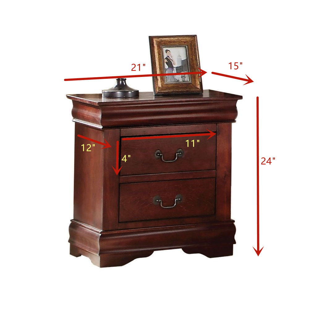 Louis Philippe Nightstand in Cherry 23753