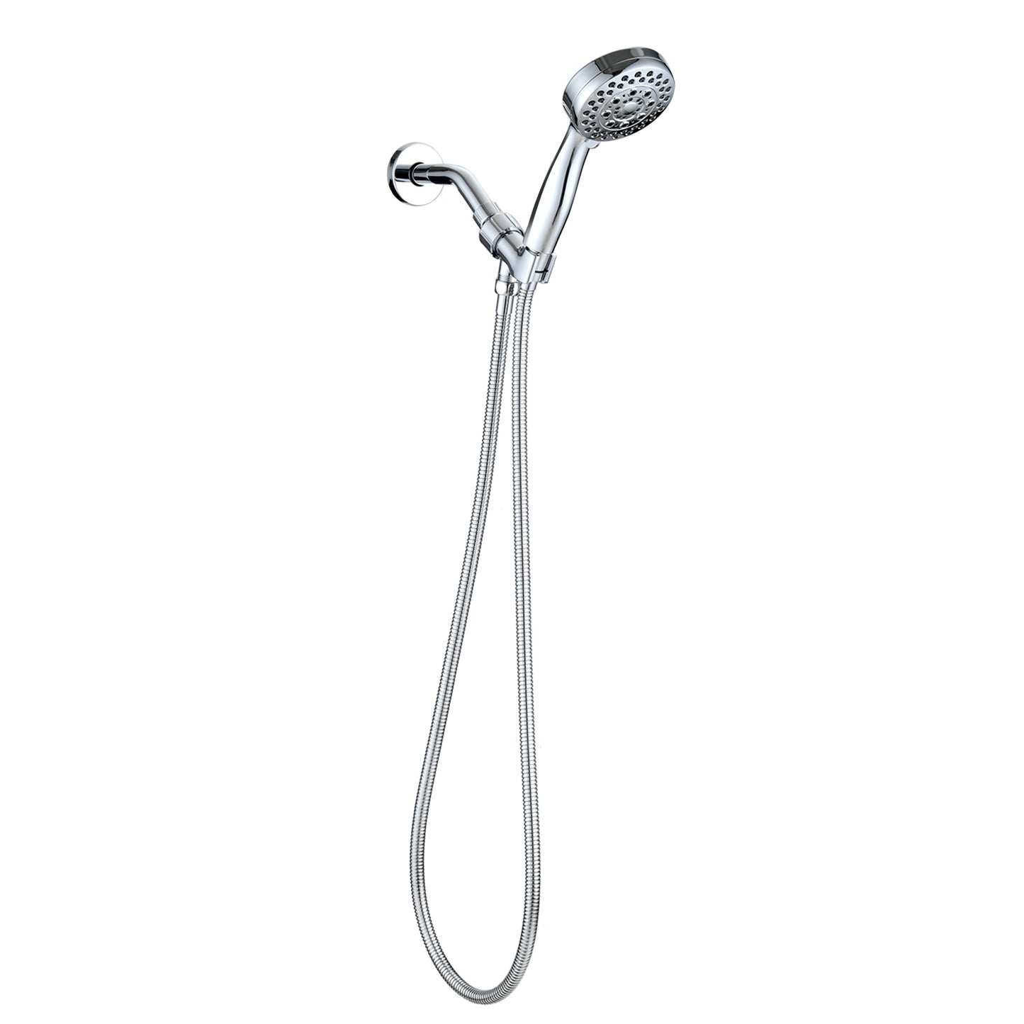 Luxurious High Pressure Chrome Handheld Shower Head with 5 Mode Adjustable Settings