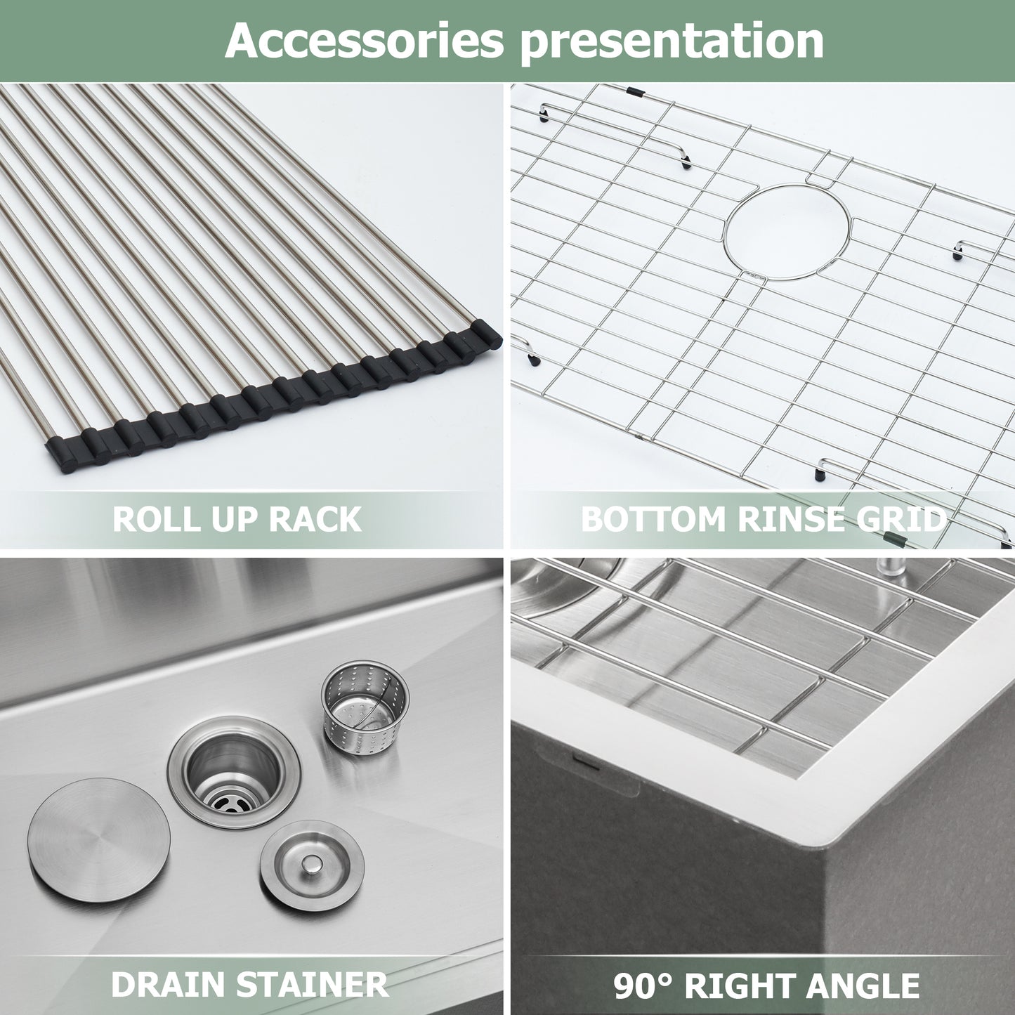 32x18 Stainless Steel Undermount Double Bowl Kitchen Sink with Offset Drain and 9 Inch Depth