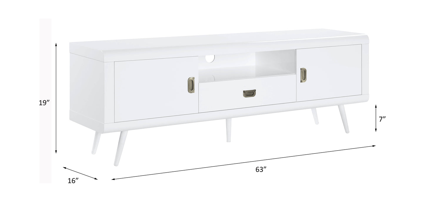 Elegant White High Gloss TV Stand LV00745