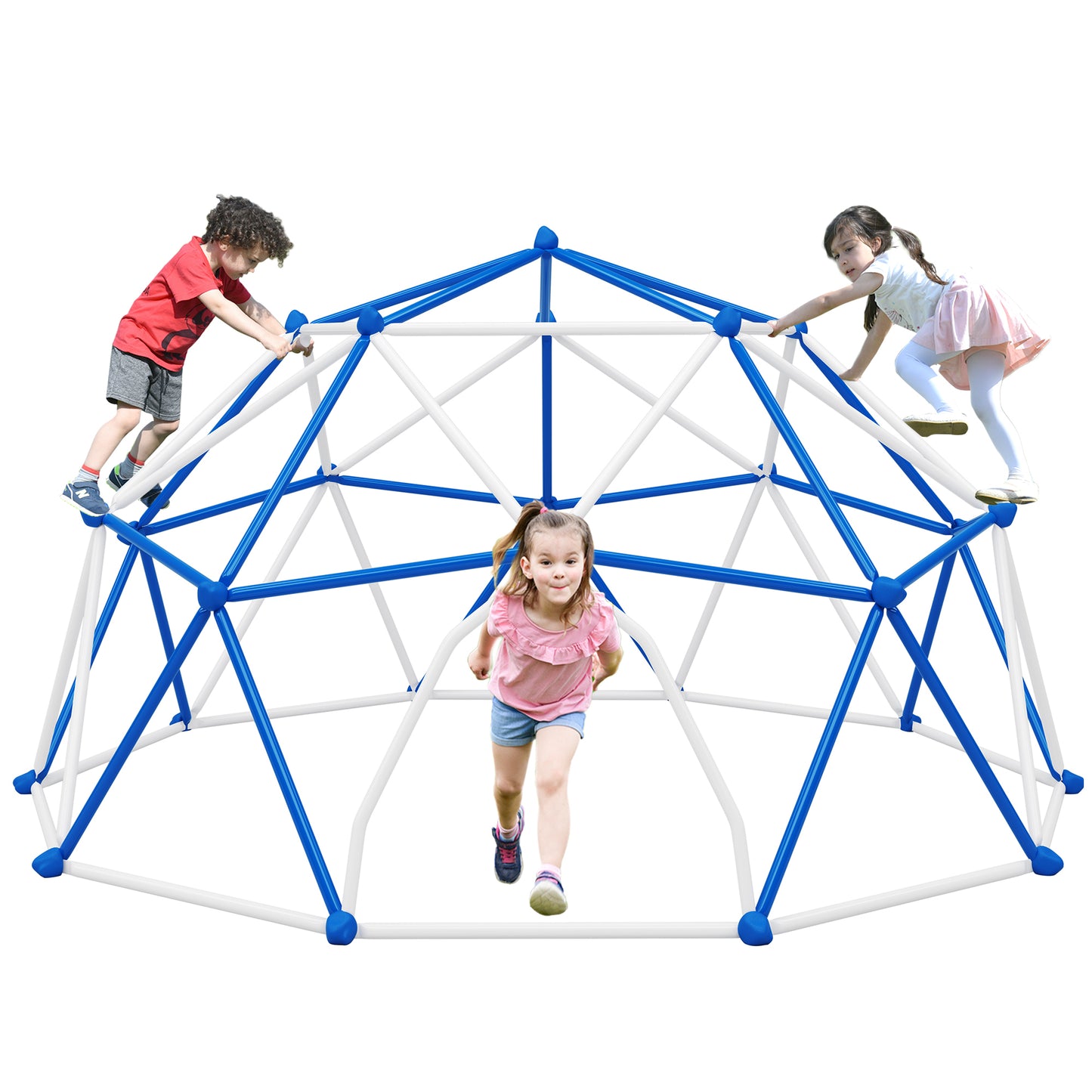 Geometric Dome Climber Play Center - 11ft, Rust & UV Resistant Steel, 900 LBS Capacity