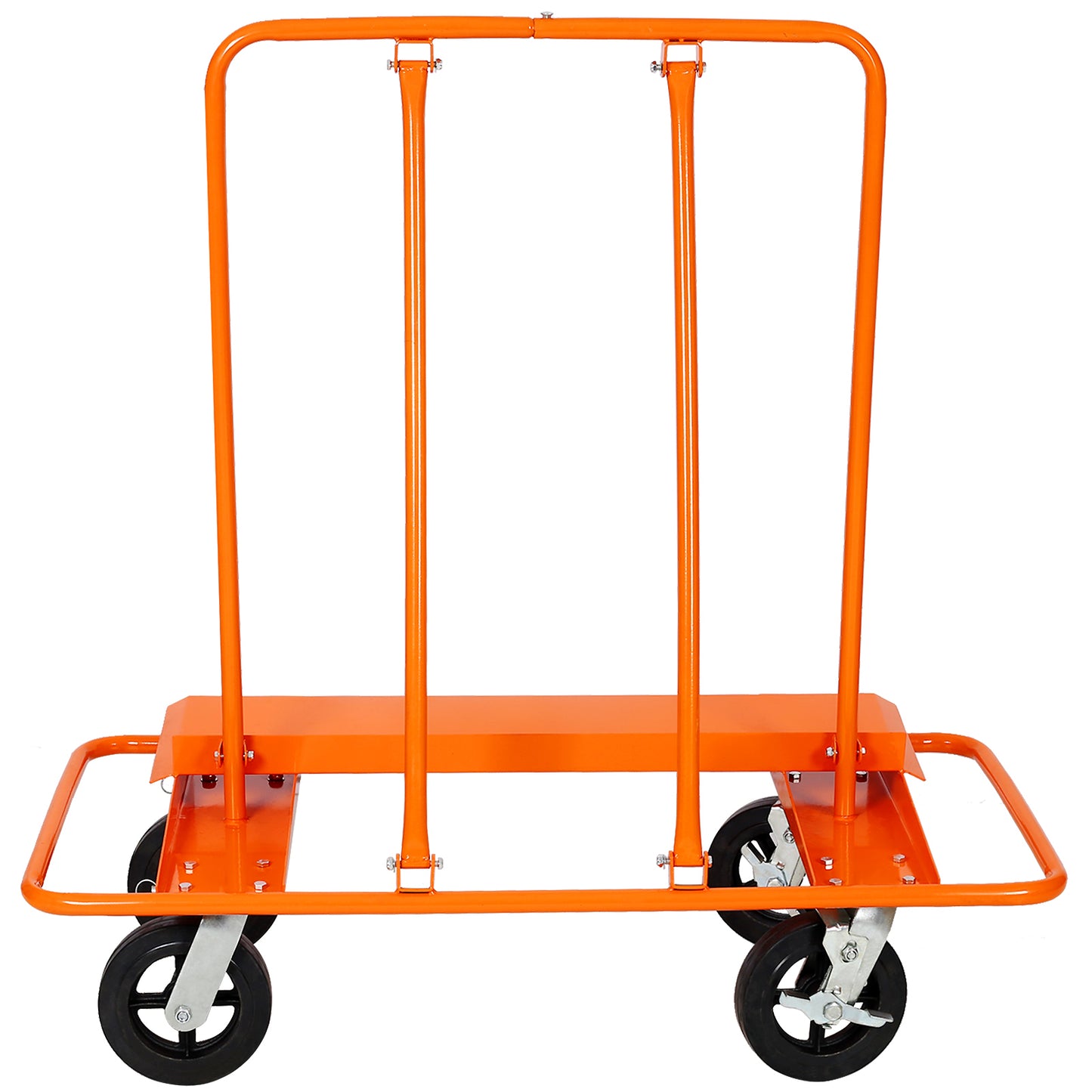 Heavy Duty Drywall Sheet Cart & Panel Dolly 2400lbs load capacity,panel service cart ,8" Black
Mold-On Rubber Wheels