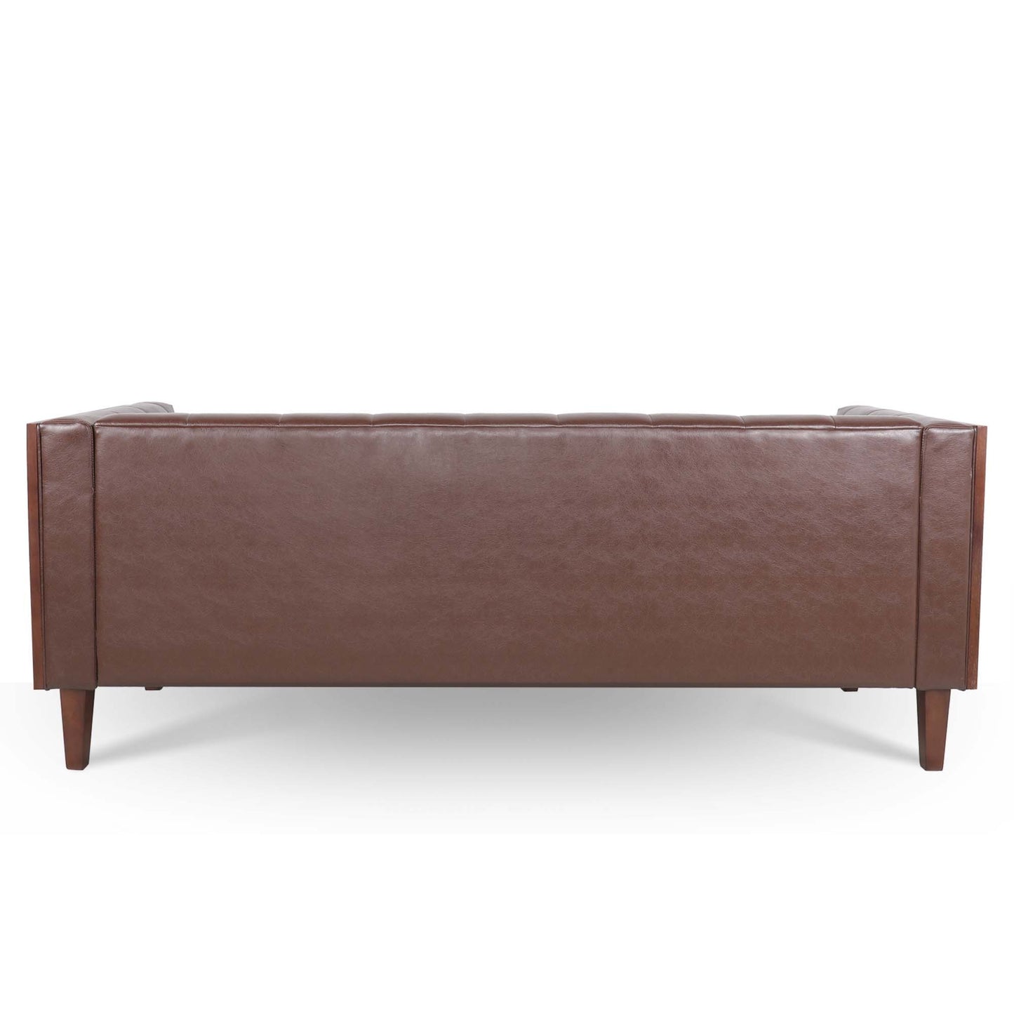 78.74 Elegant Wooden 3 Seater Sofa with Decorative Arms