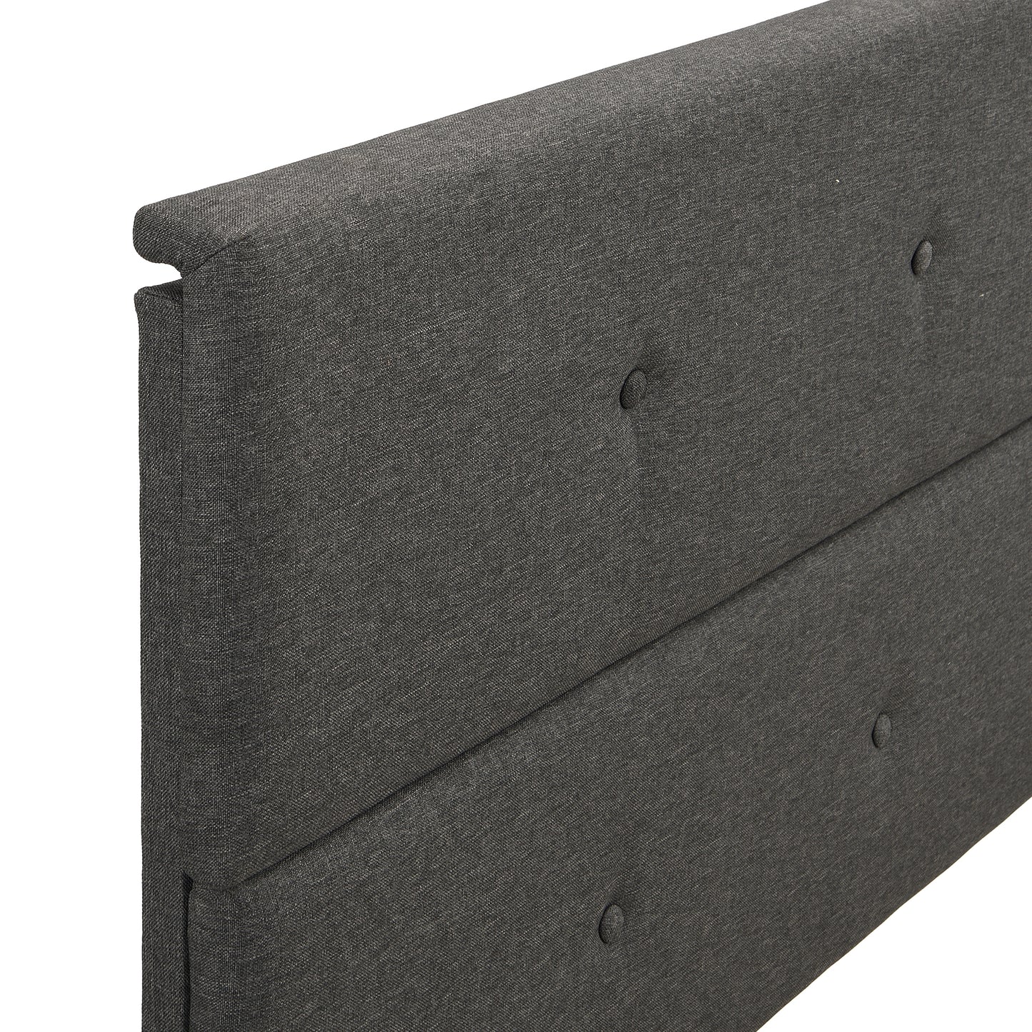 Upholstered Platform Bed with Underneath Storage,Queen Size,Gray