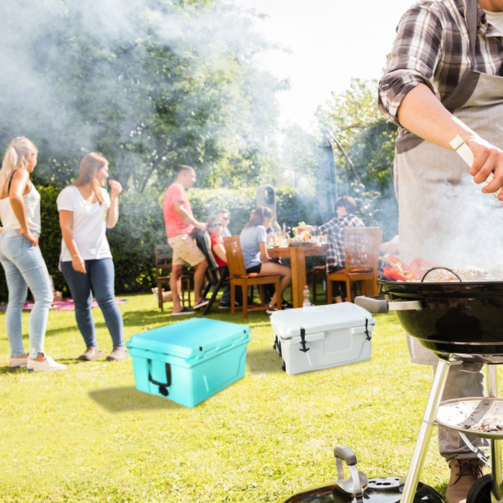 Best-Selling 65QT Blue Outdoor Cooler with Fish Ice Chest Box