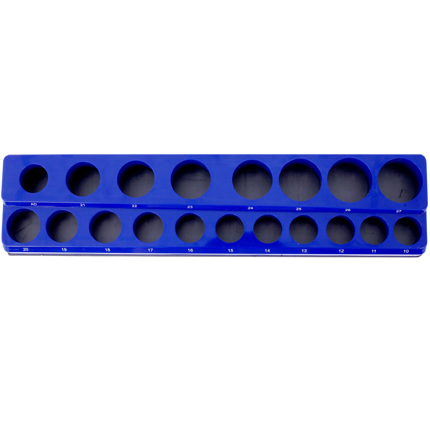 3 Piece metric Magnetic Socket Organizers, Socket Organizers for Toolboxes, Socket Organizer, Magnetic Socket Holder, Black Tool Box Organizer.3set,blue,Metric