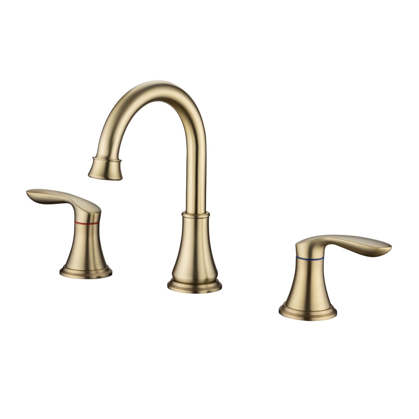 Elegant Gold Bathroom Faucet Set with Dual Handles