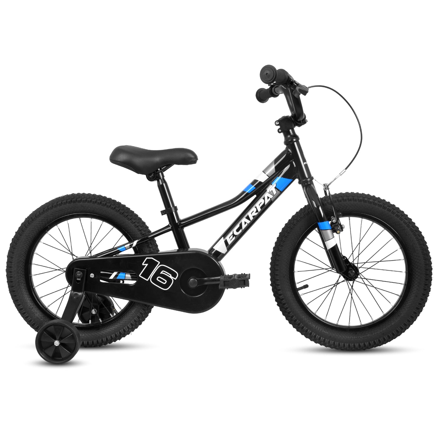 A16117 Ecarpat Kids' Bike 16 Inch Wheels, 1-Speed Boys Girls Child Bicycles For4-7Years, With Removable Training Wheels Baby Toys,  Front V Brake, Rear Holding Brake