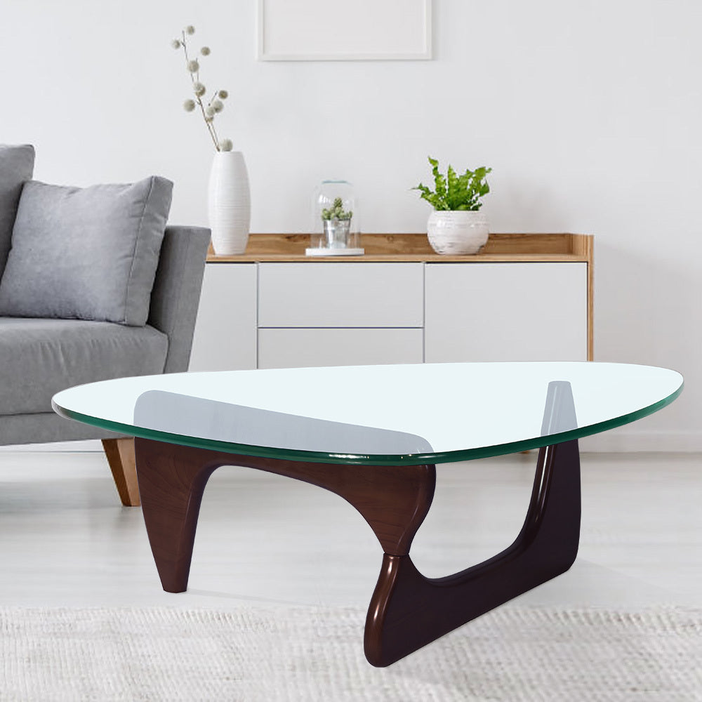 Modern Geometric Black Coffee Table