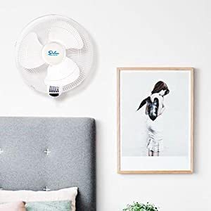 Refreshing Airflow Solution: Simple Deluxe 16 Inch Digital Wall Mount Fan with Remote Control, 3 Speeds, 3 Oscillating Modes