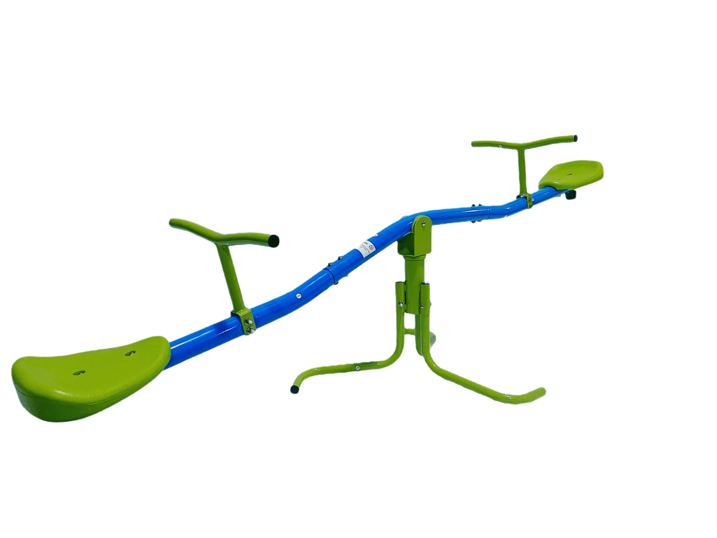 360° Swivel Seesaw for Kids - Green and Blue, Age 3+