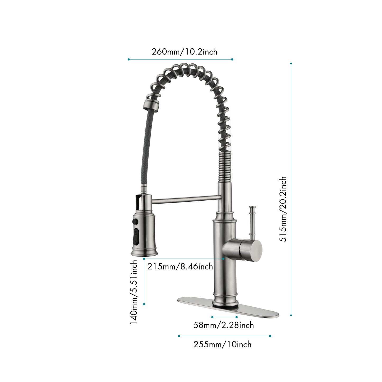 Touch Kitchen Faucet with Pull Down Sprayer