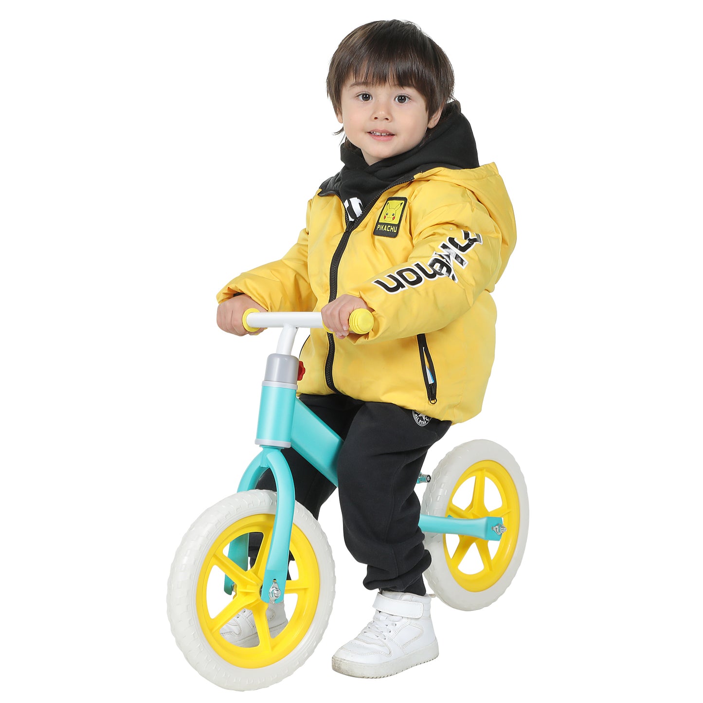 Adjustable Height Kids Balance Bike with Carbon Steel Frame and PE Tires - Suitable for 2-6 Years