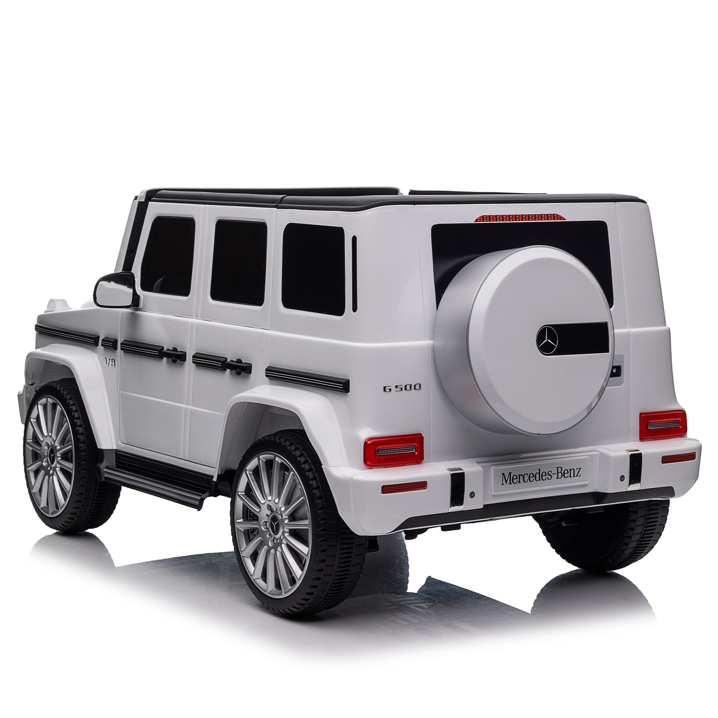 Licensed Mercedes-Benz G500,24V Kids ride on toy 2.4G W/Parents Remote Control,electric car for kids,Three speed adjustable,Power display, USB,MP3 ,Bluetooth,LED light,Three-point safety belt