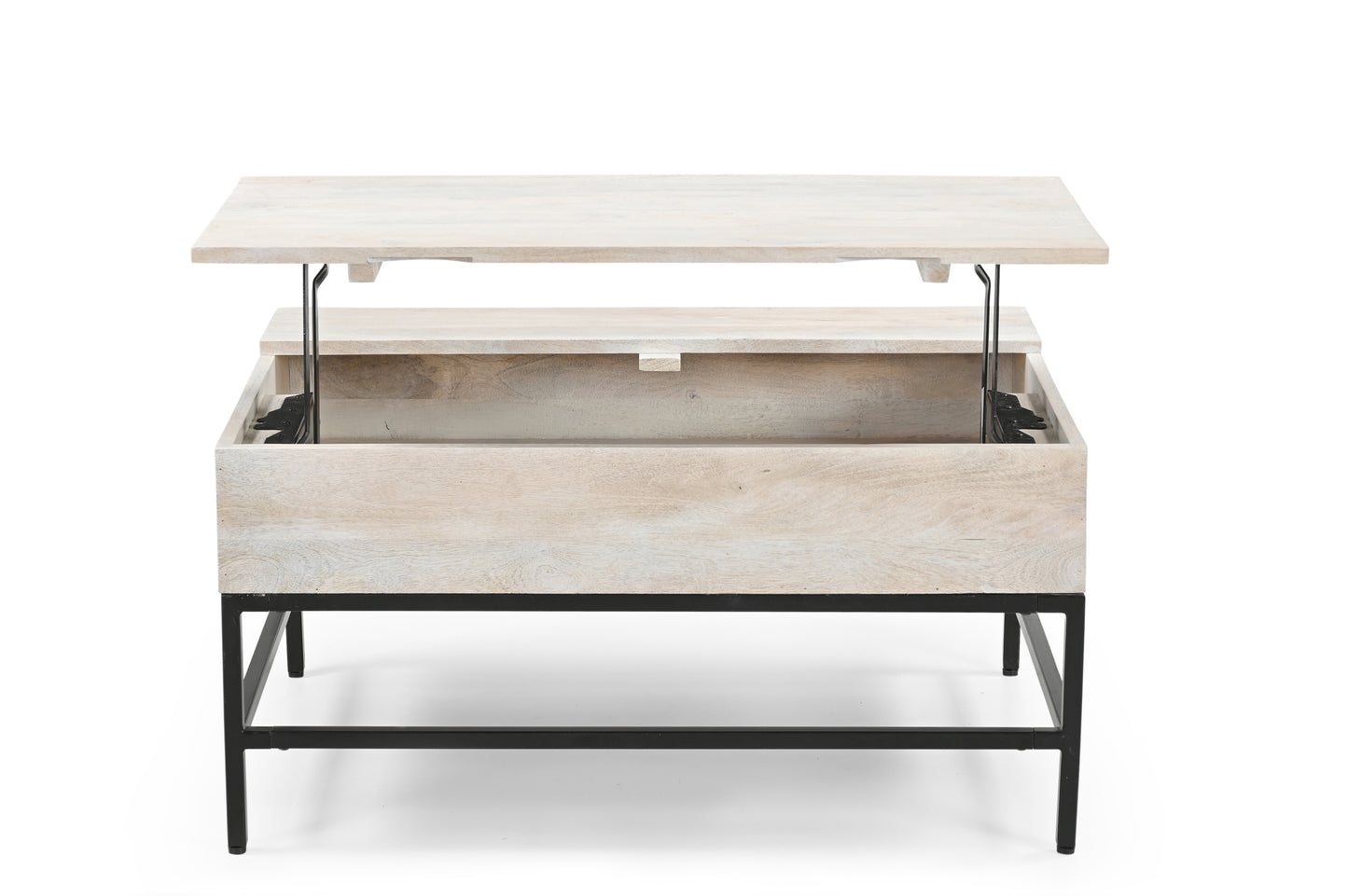 White Washed Lift Top Coffee Table