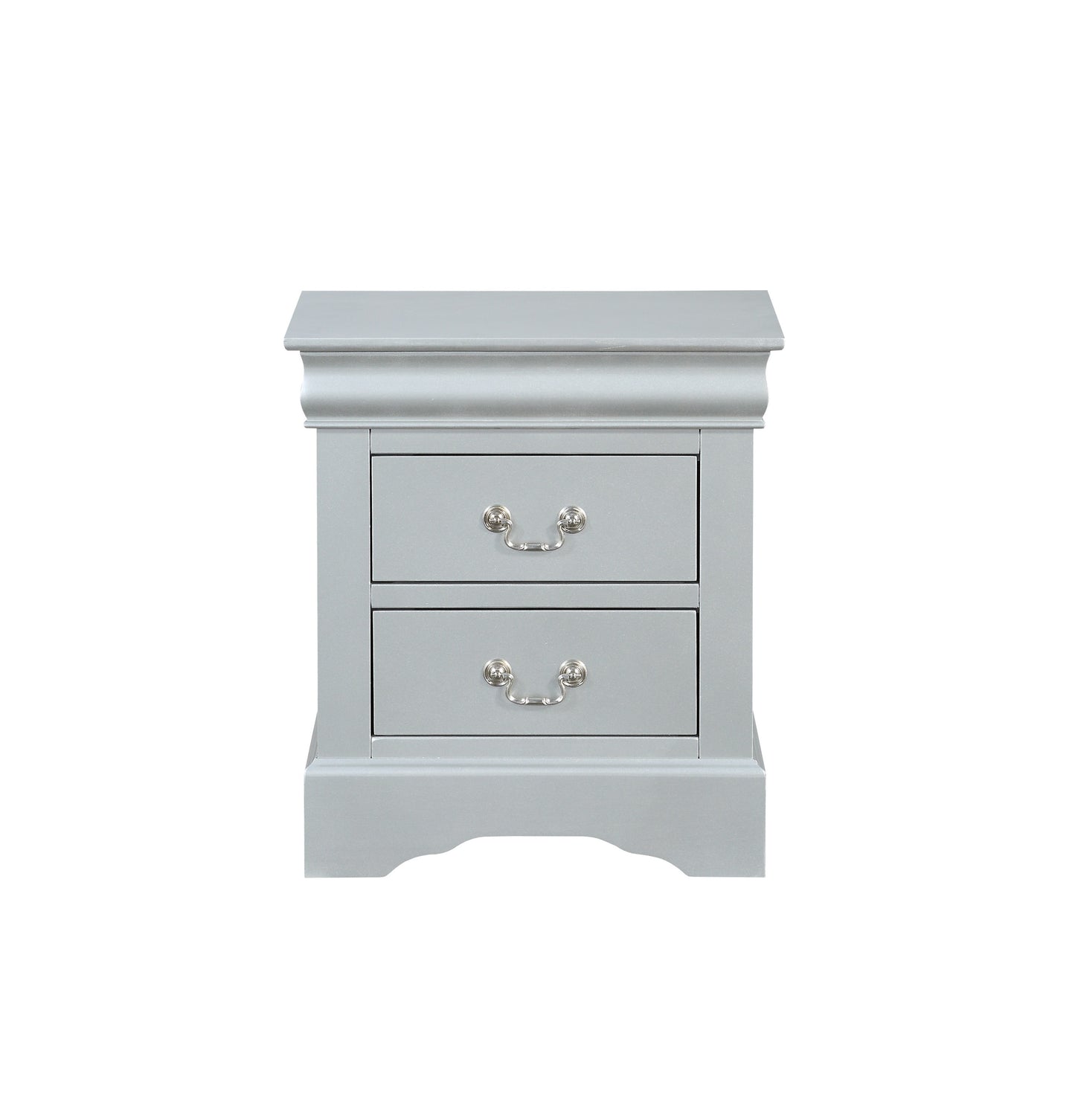 Louis Philippe III Nightstand in Platinum 26703