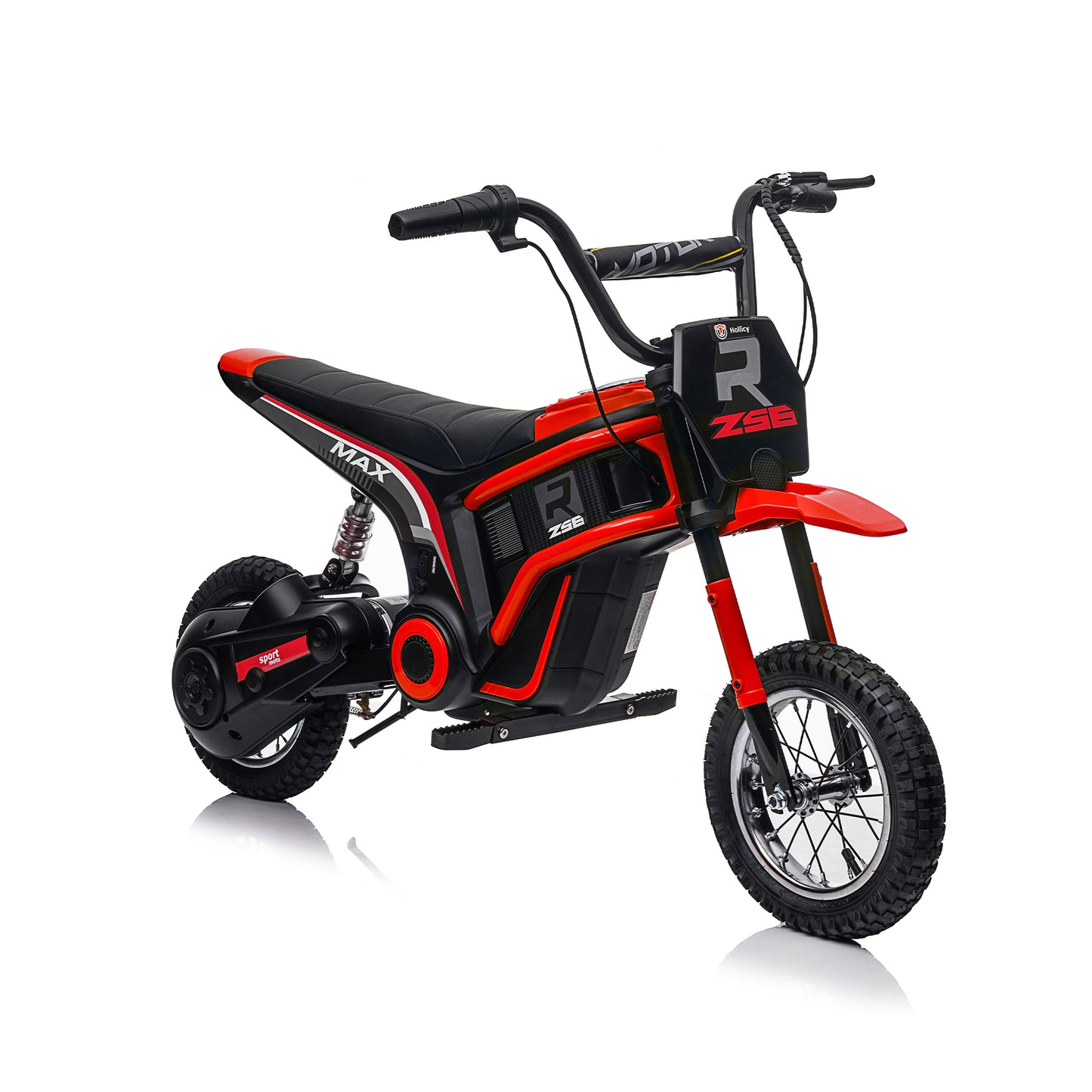 Electric Motocross Motorcycle for Kids - High Speed, Dual Suspension, MP3 Player, Ages 8-12