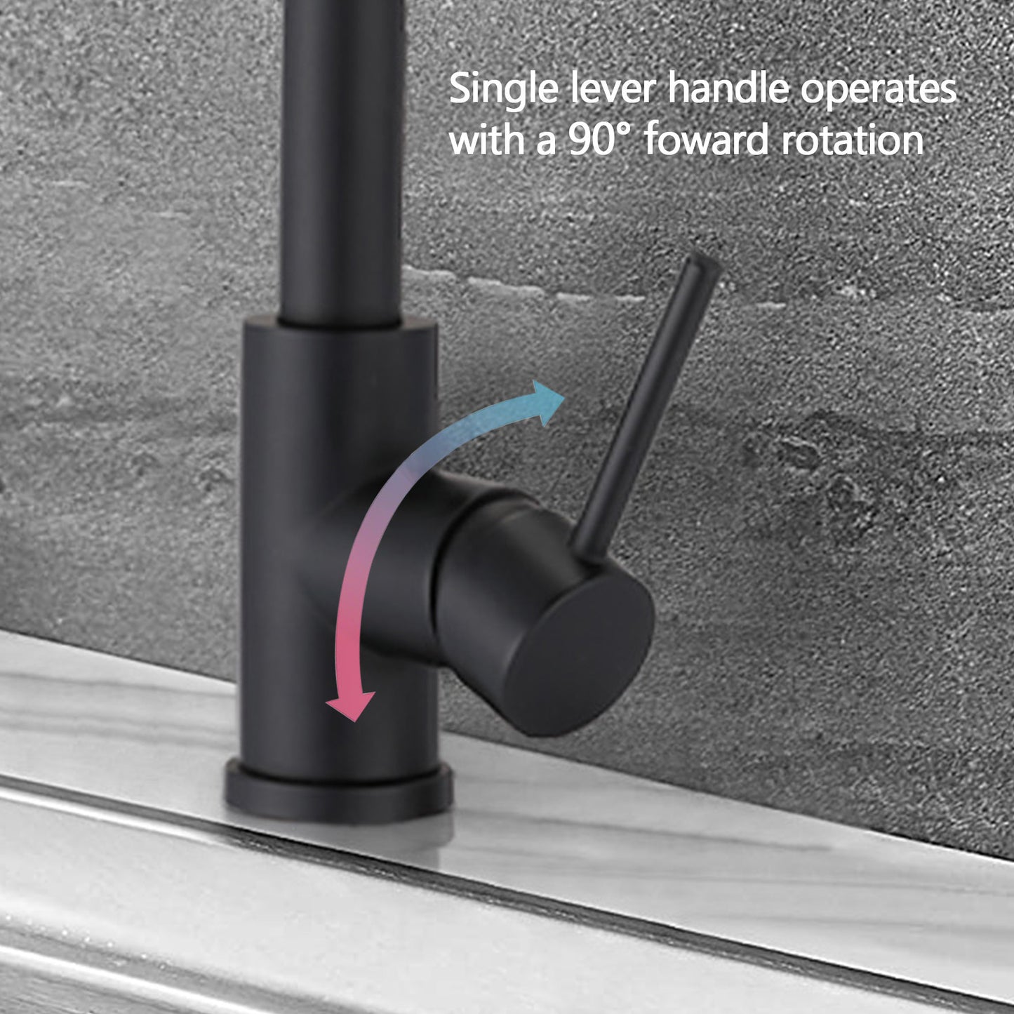 Stainless Steel Pull Down Kitchen Faucet with Soap Dispenser Matte Black