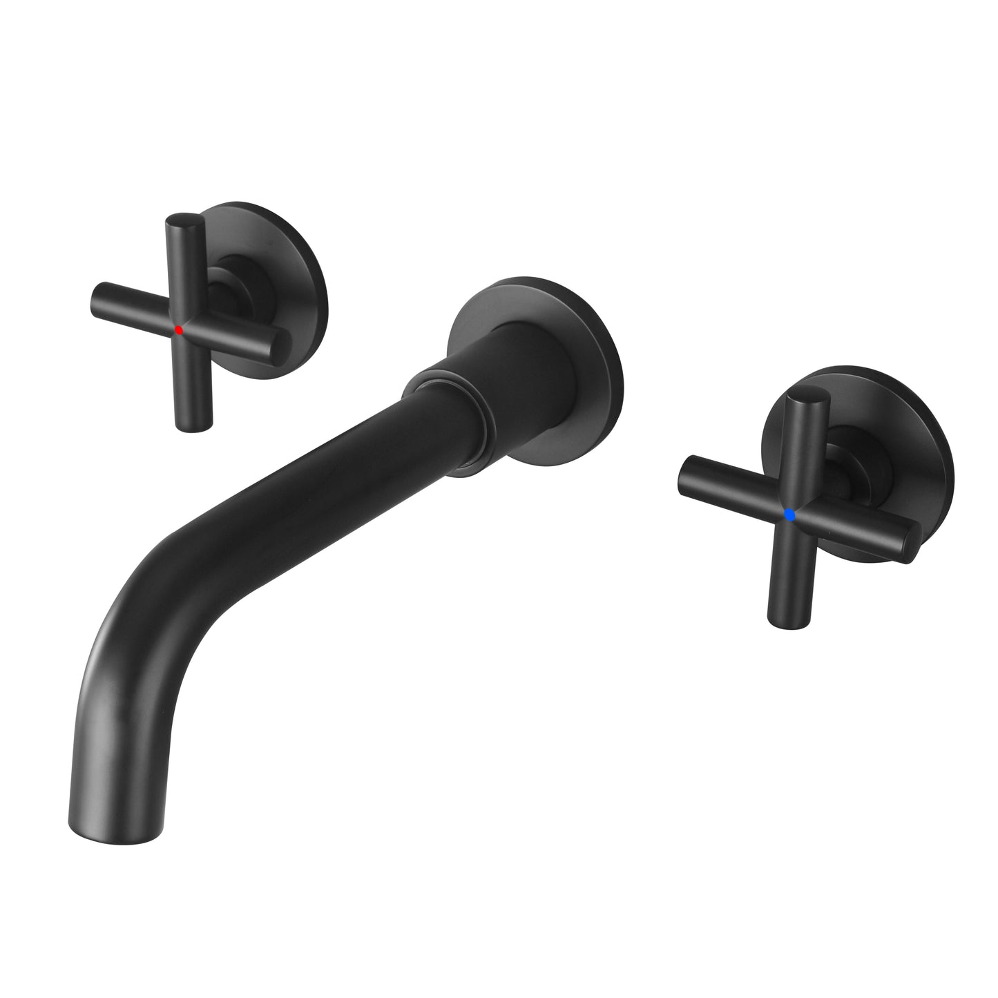 Elegant Matte Black Brass Bathroom Faucet