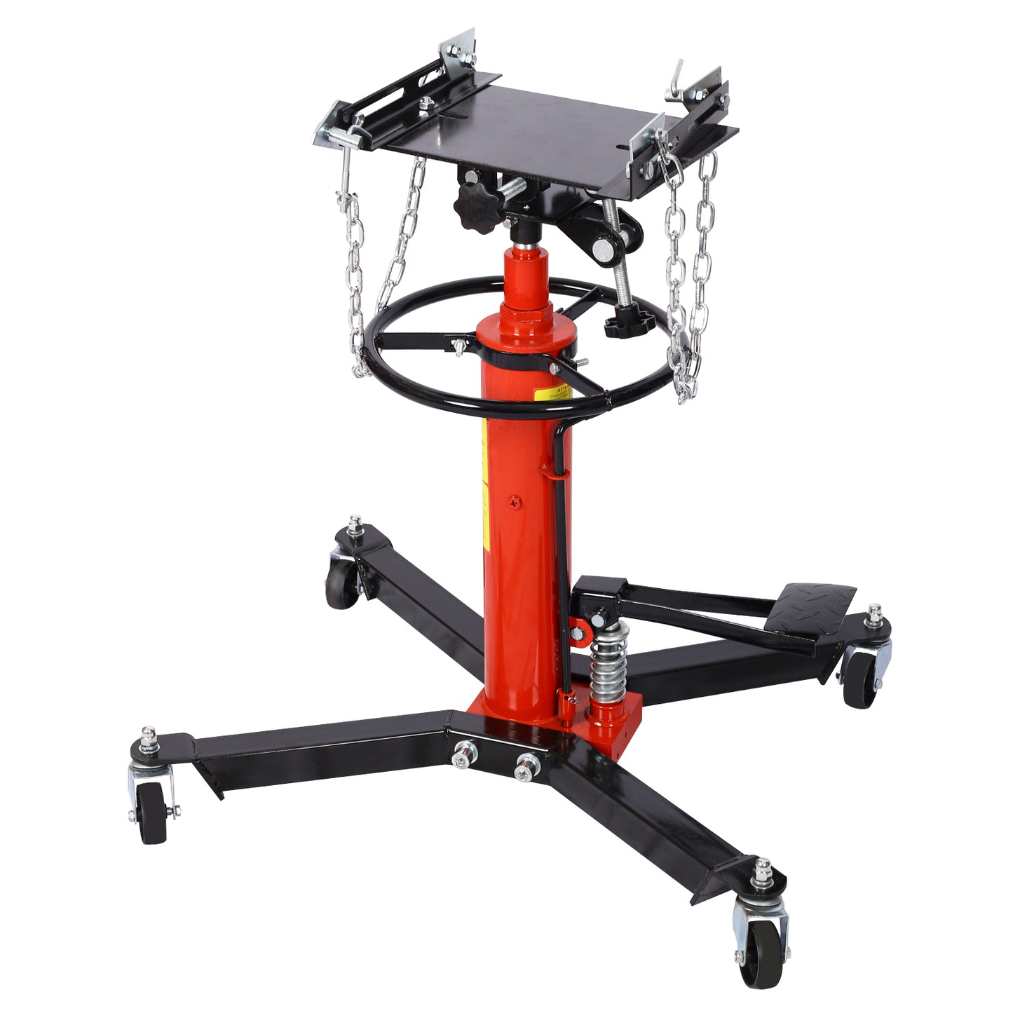 1660lbs Transmission Jacks , Hydraulic Transmission Jack 2 Stage Hydraulic w/ 360° for car lift 0.75 Ton