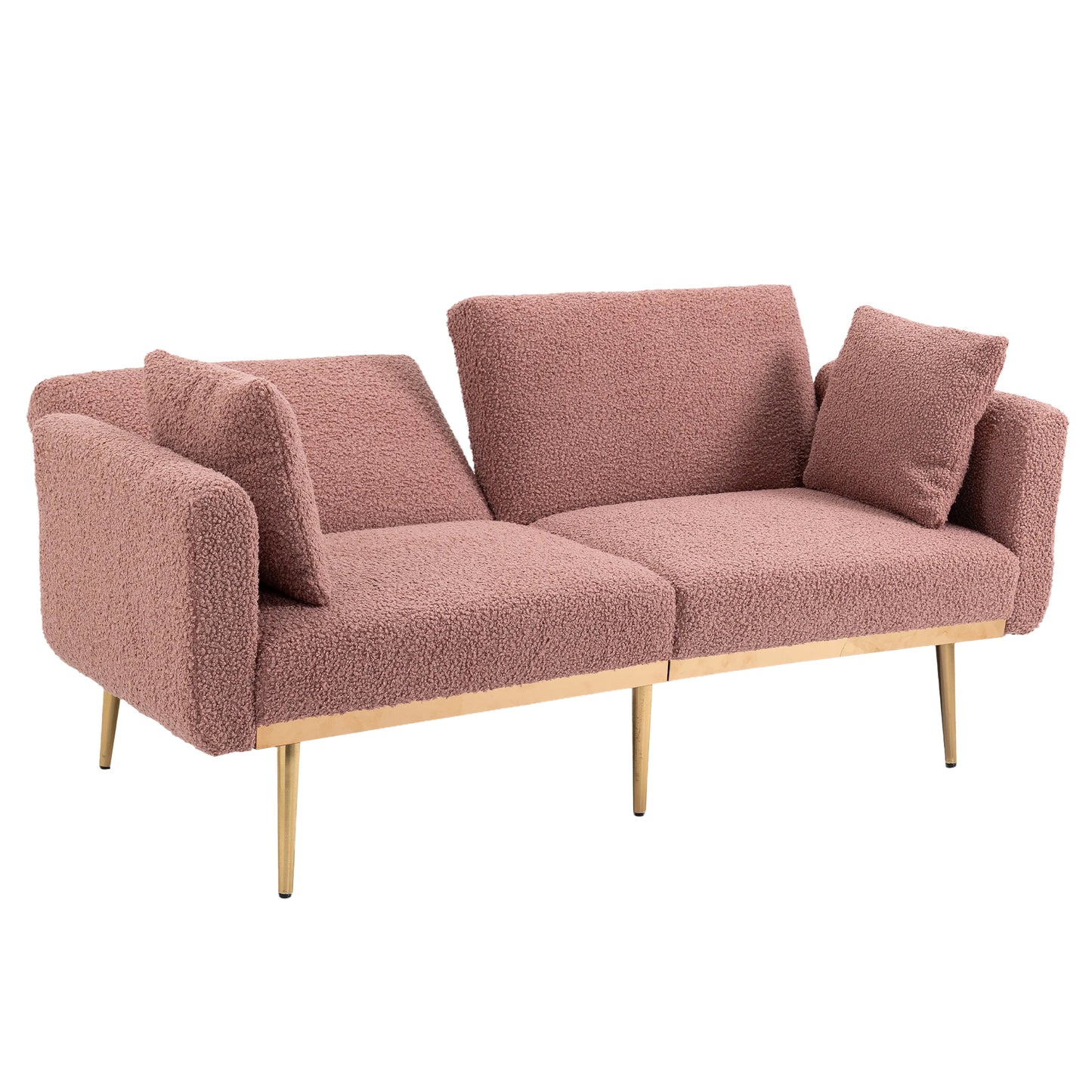 Velvet  Sofa , Accent sofa .loveseat sofa with metal  feet