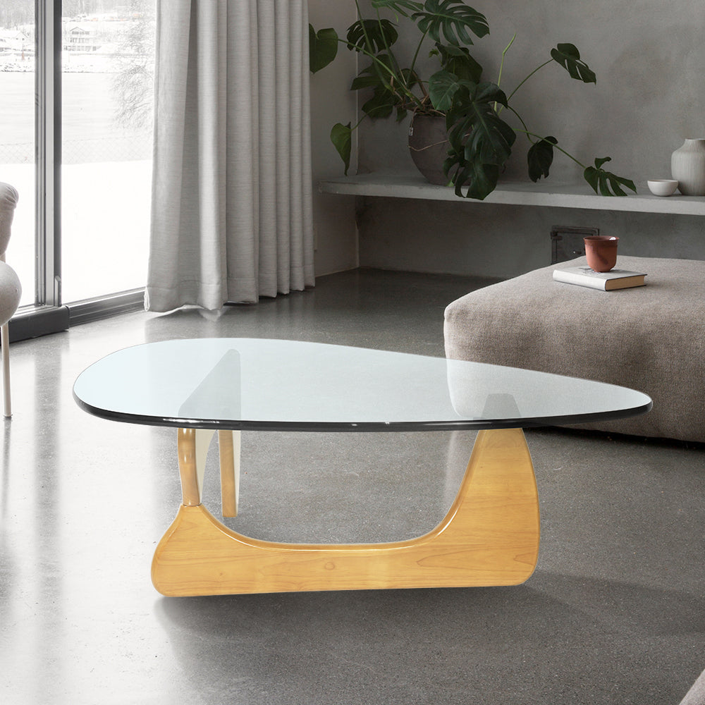 Triangle Coffee Table - Contemporary Solid Wood Design