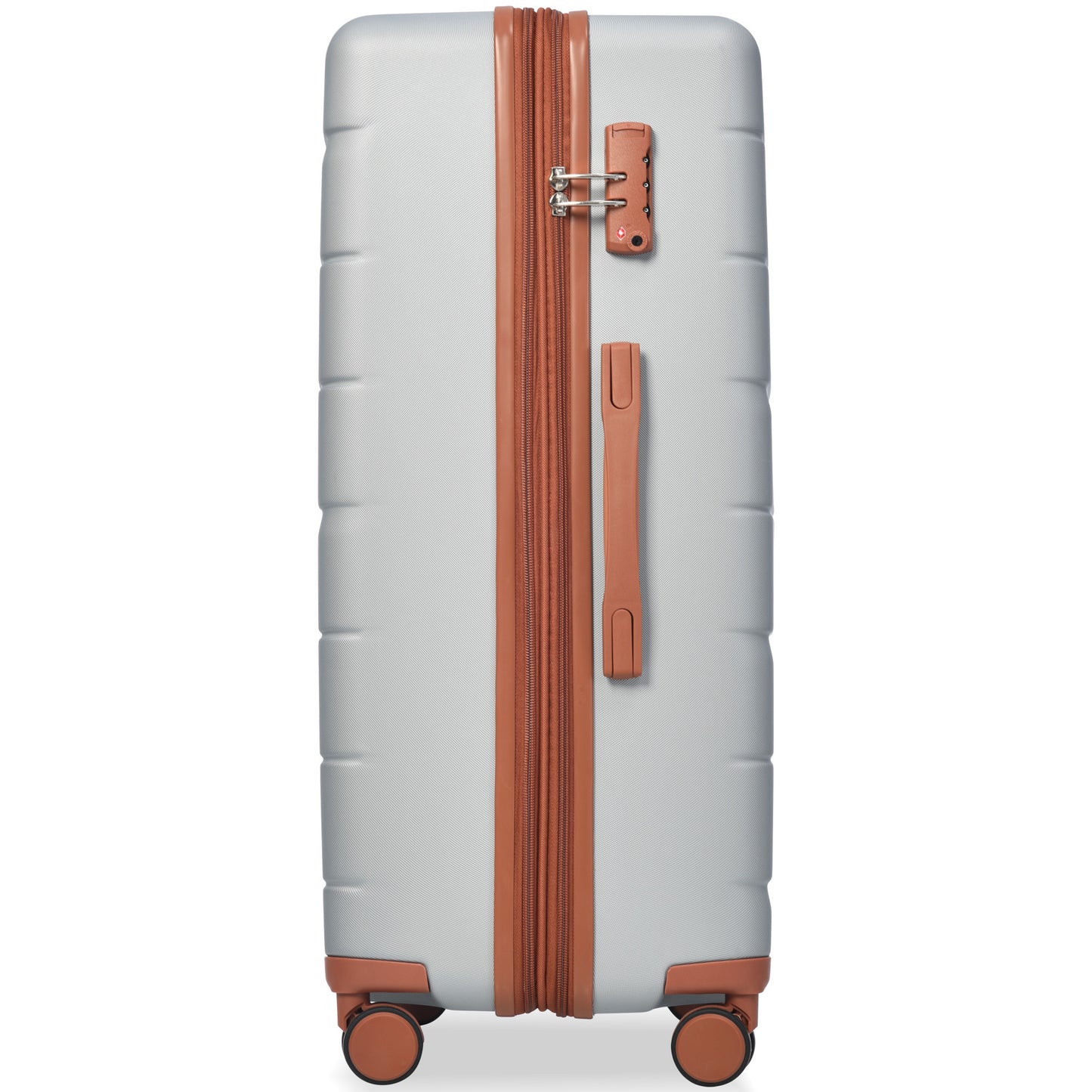 Luggage Sets 3 Piece Suitcase Set 20/24/28,Carry on Luggage Airline Approved,Hard Case with Spinner Wheels, Silver