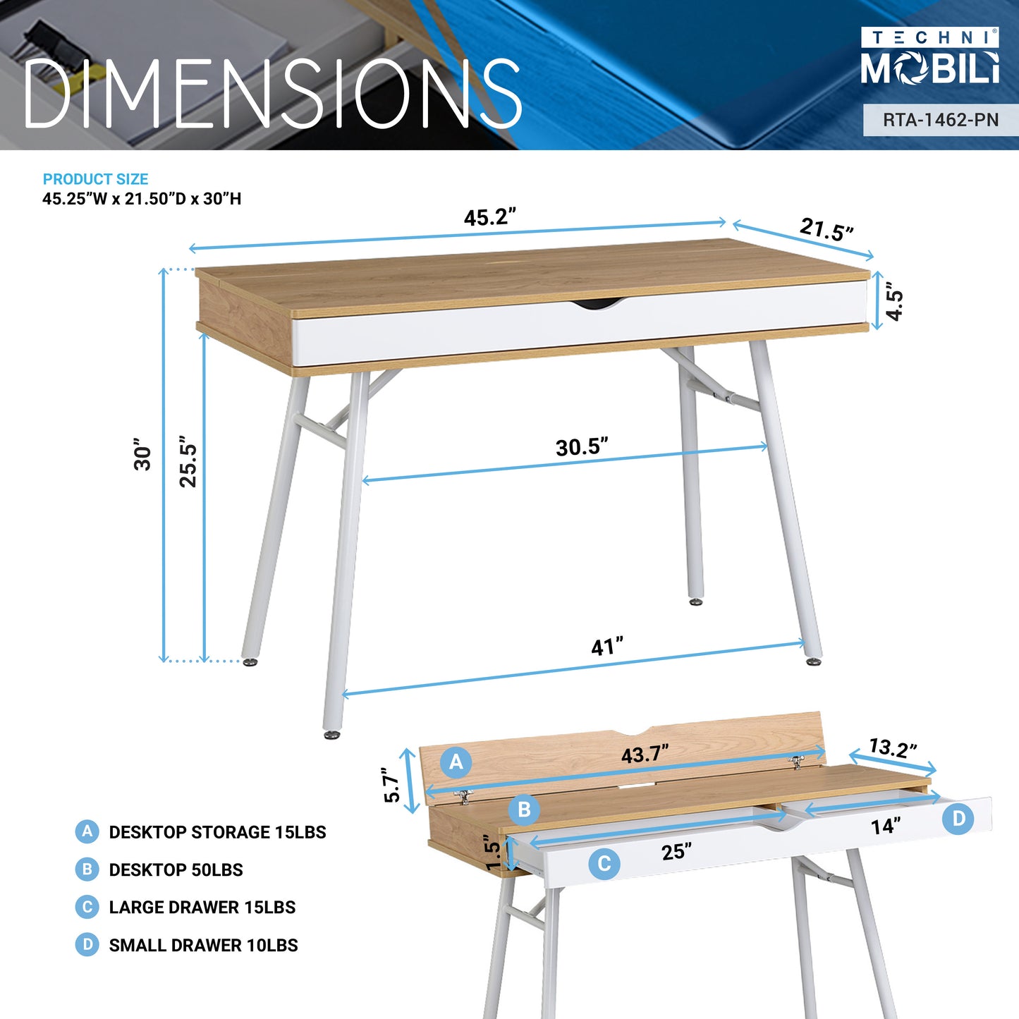 Rustic Pine Workstation with Ample Storage