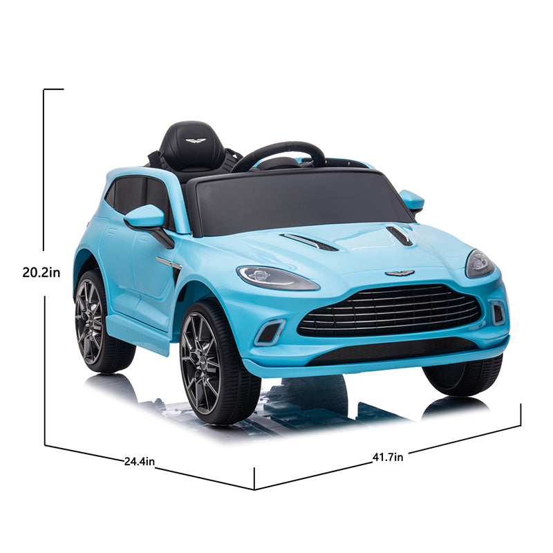 12V Dual-drive remote control electric Kid Ride On Car,Battery Powered Kids Ride-on Car Blue, 4 Wheels Children toys vehicle,LED Headlights,remote control,music,USB.