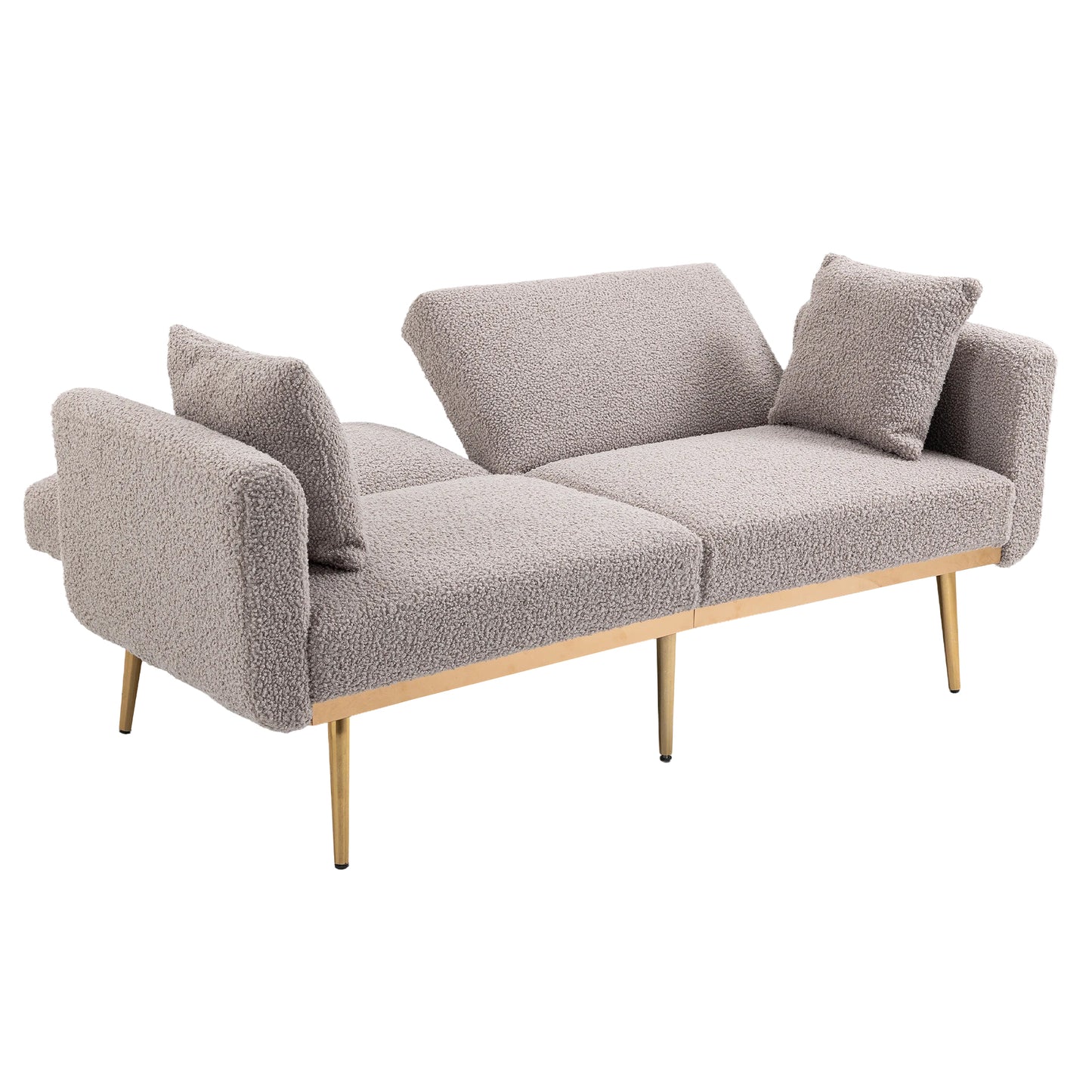 Velvet  Sofa , Accent sofa .loveseat sofa with metal  feet