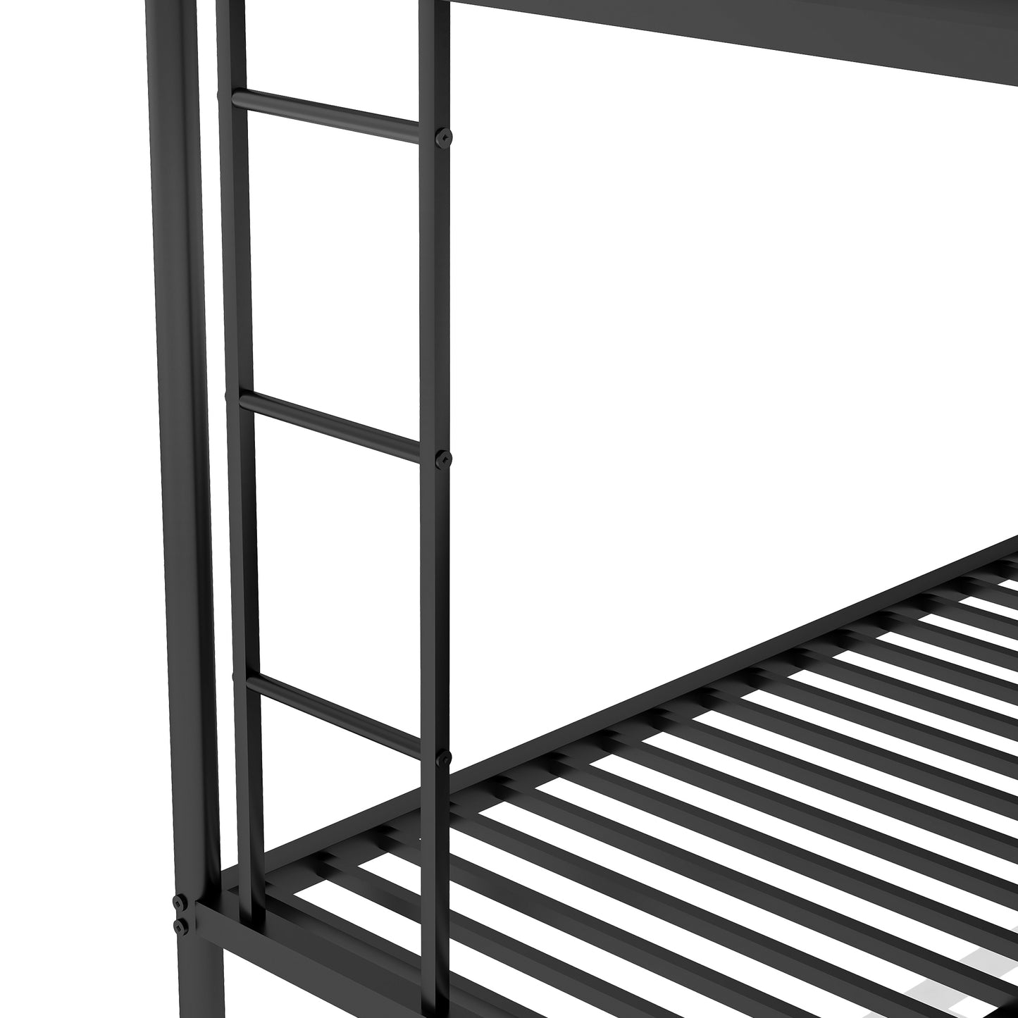 Twin over Full Bunk Bed with Trundle and Ladders for Space-Saving Sleep Solution