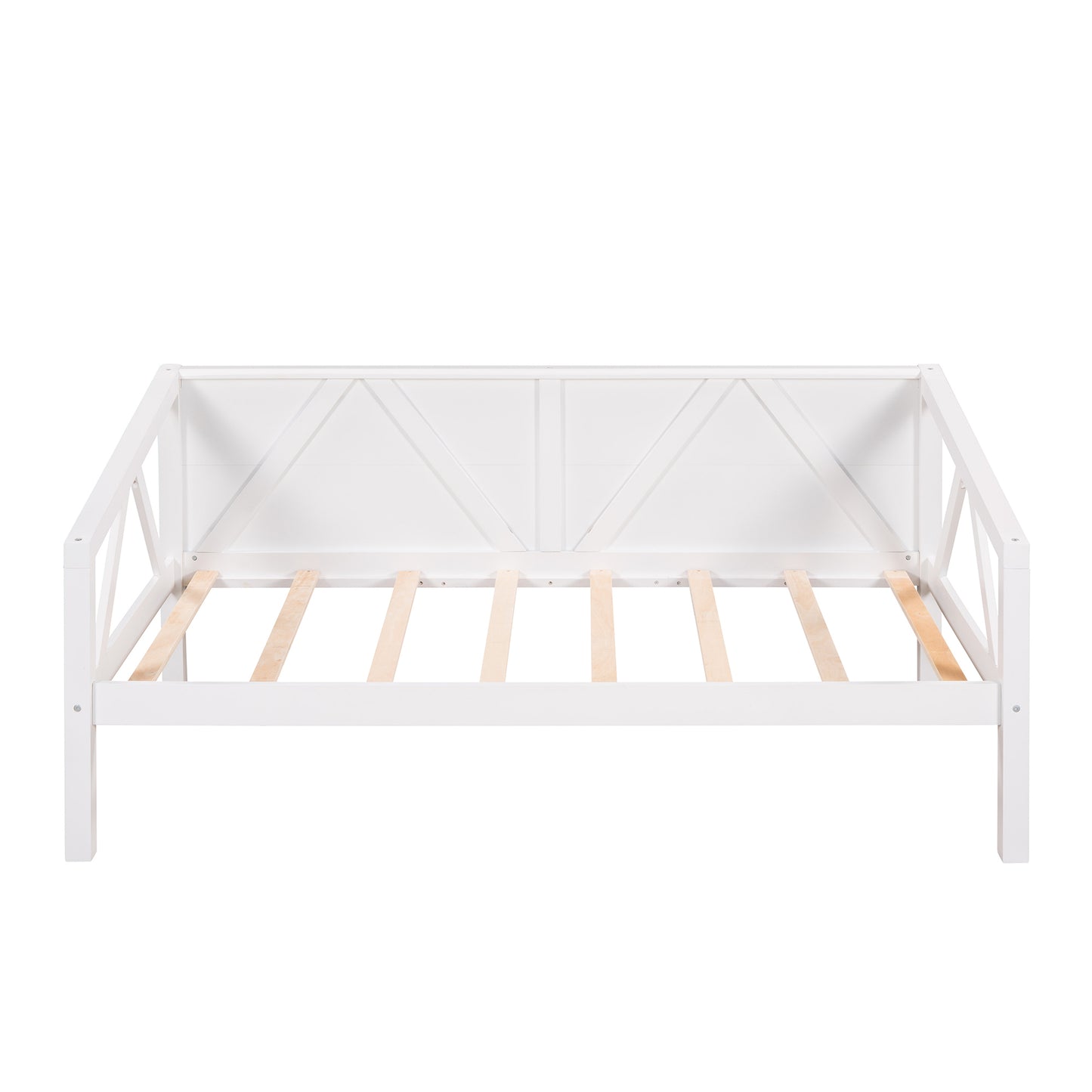 Twin size Daybed, Wood Slat Support, White