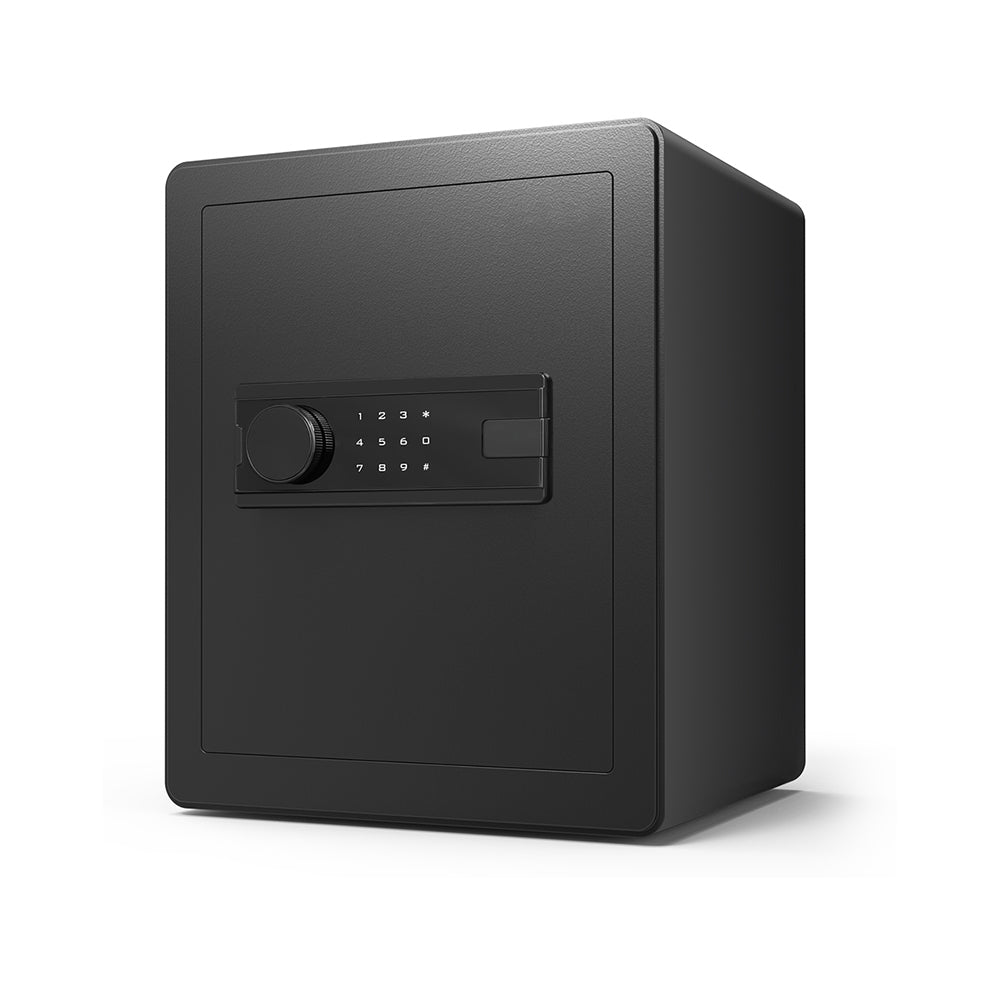 Advanced Digital Security Safe Box for Home, Office, and Hotel with Keypad and Key (Black)