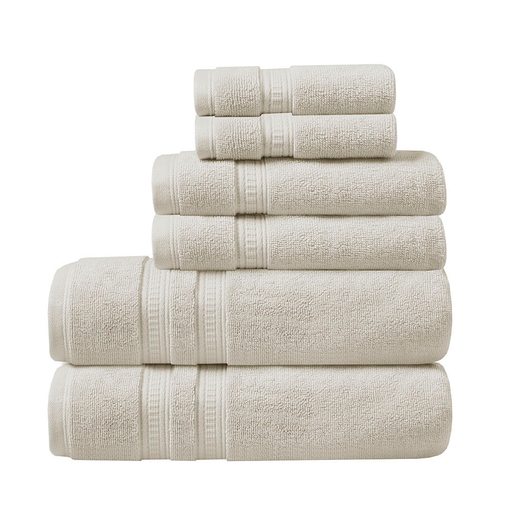 Luxurious Feather Touch Cotton Towel Set with Antimicrobial Protection