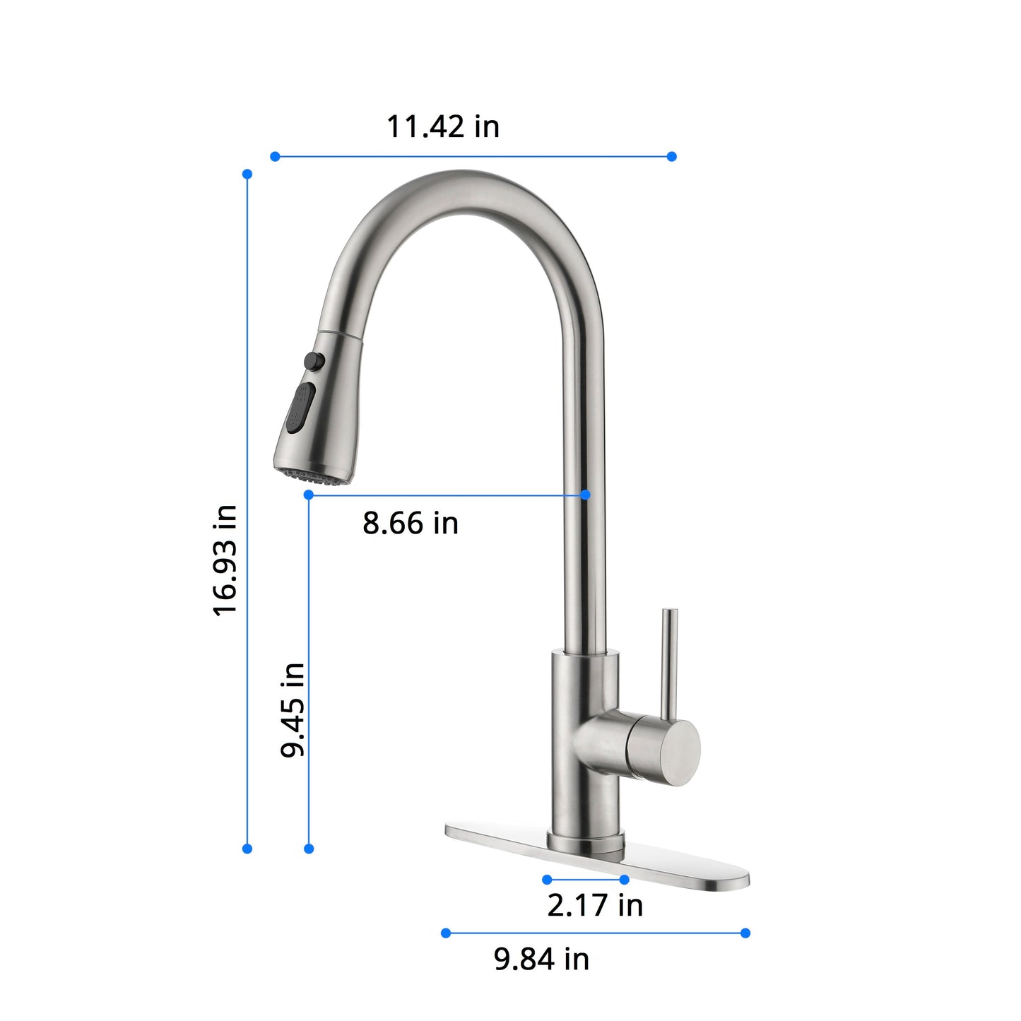 Kitchen Faucet with Pull Out Spraye