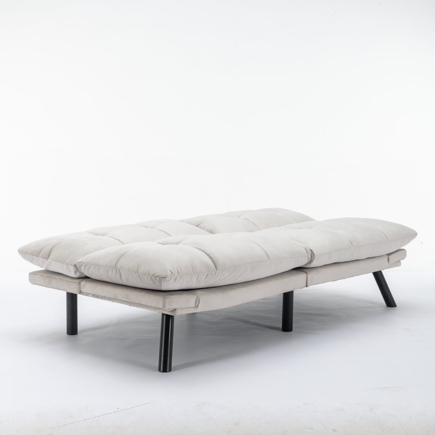 Cream Convertible Folding Modern sofa Bed