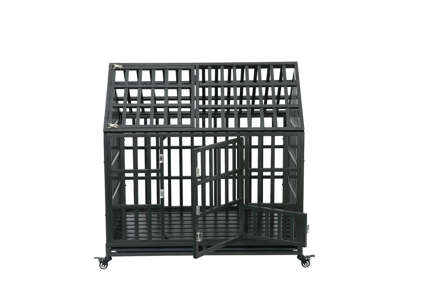 Heavy Duty Dog Cage  pet Crate with Roof